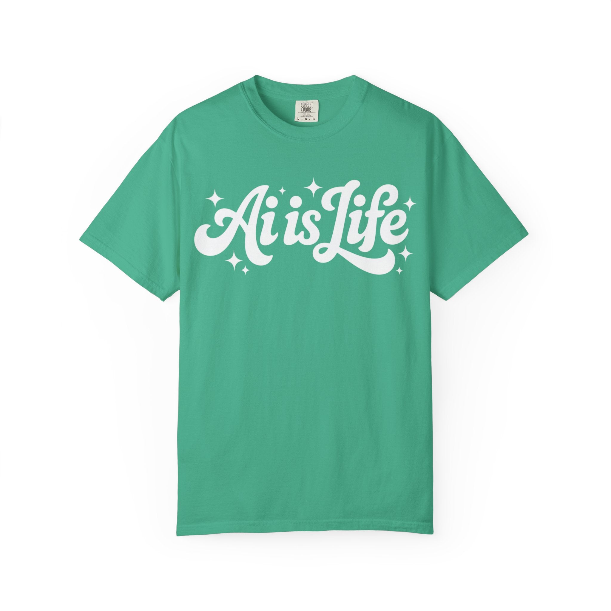 Ai is Life  "TechFlow Energy" Unisex Garment-Dyed T-shirt