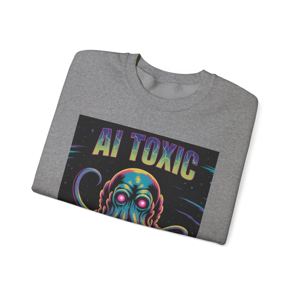 AI TOXIC  "Data Overlord" Unisex Heavy Blend™ Crewneck Sweatshirt