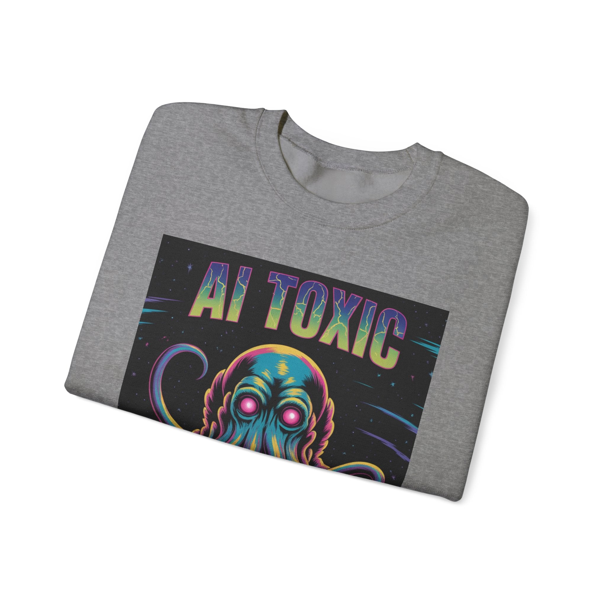 AI TOXIC  "Data Overlord" Unisex Heavy Blend™ Crewneck Sweatshirt