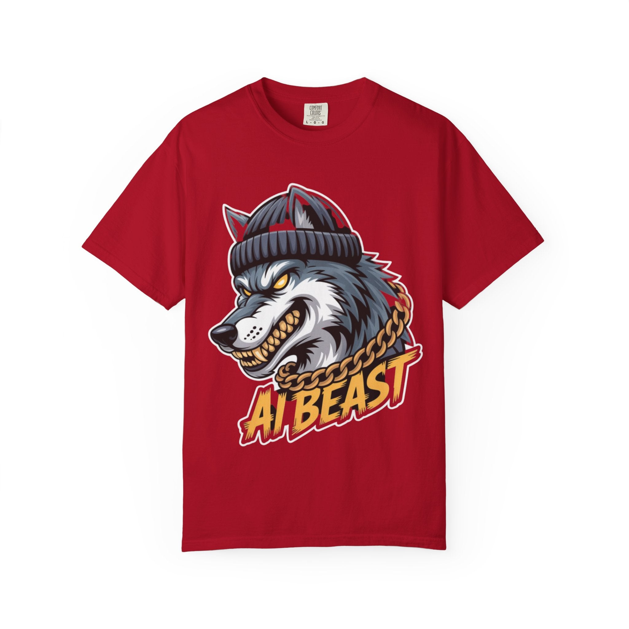 AI BEAST  "Wolf Byte Syndicate " Unisex Garment-Dyed T-shirt
