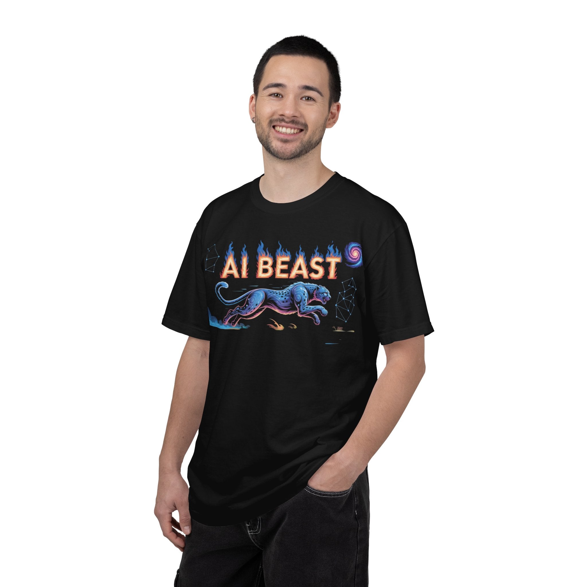 AI BEAST “Digital Predator” Unisex Garment-Dyed T-shirt