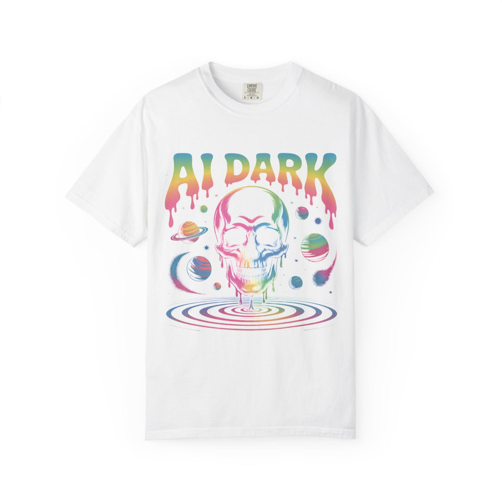 AI DARK “Death of Data” Unisex Garment-Dyed T-shirt