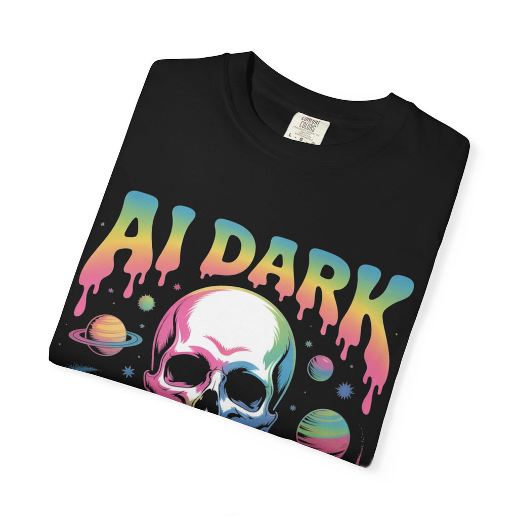 AI DARK “Death of Data” Unisex Garment-Dyed T-shirt