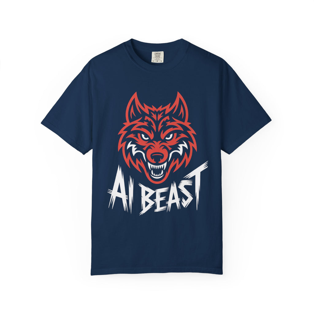 AI BEAST " Alpha Mode "  Unisex Garment-Dyed T-shirt