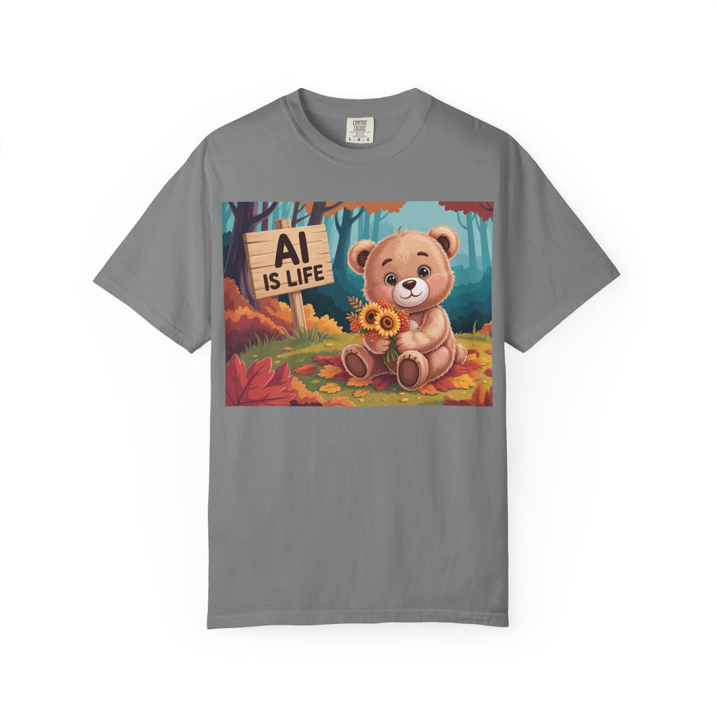 AI IS LIFE  " Cuddle Code "  Unisex Garment-Dyed T-shirt