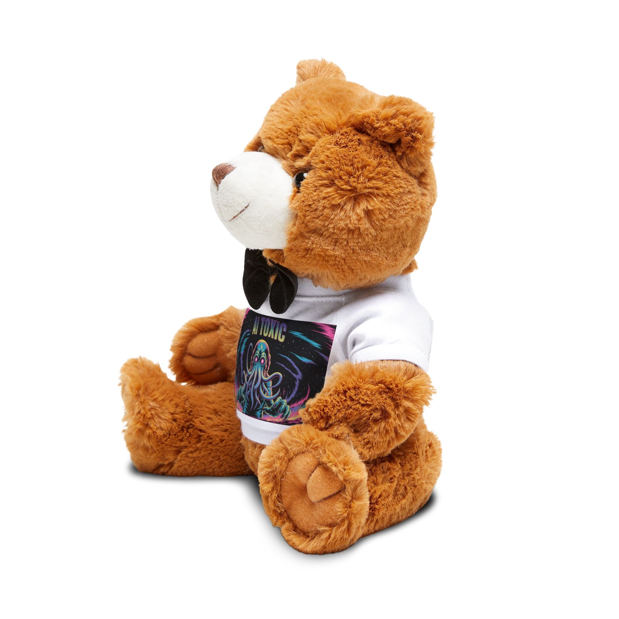 AI Toxic "Data Overlord"of Teddy Bear with T-Shirt