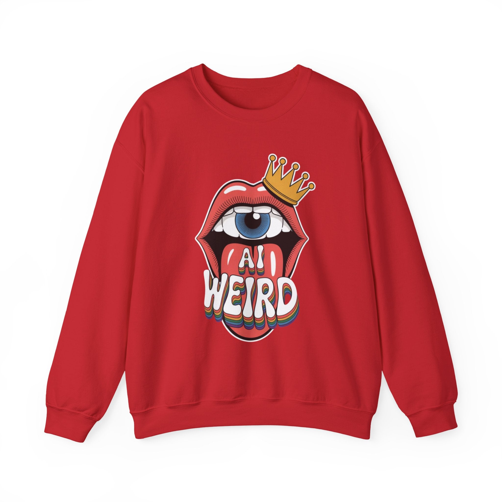 Ai Weird  "Royal Oddbyte" Unisex Heavy Blend™ Crewneck Sweatshirt