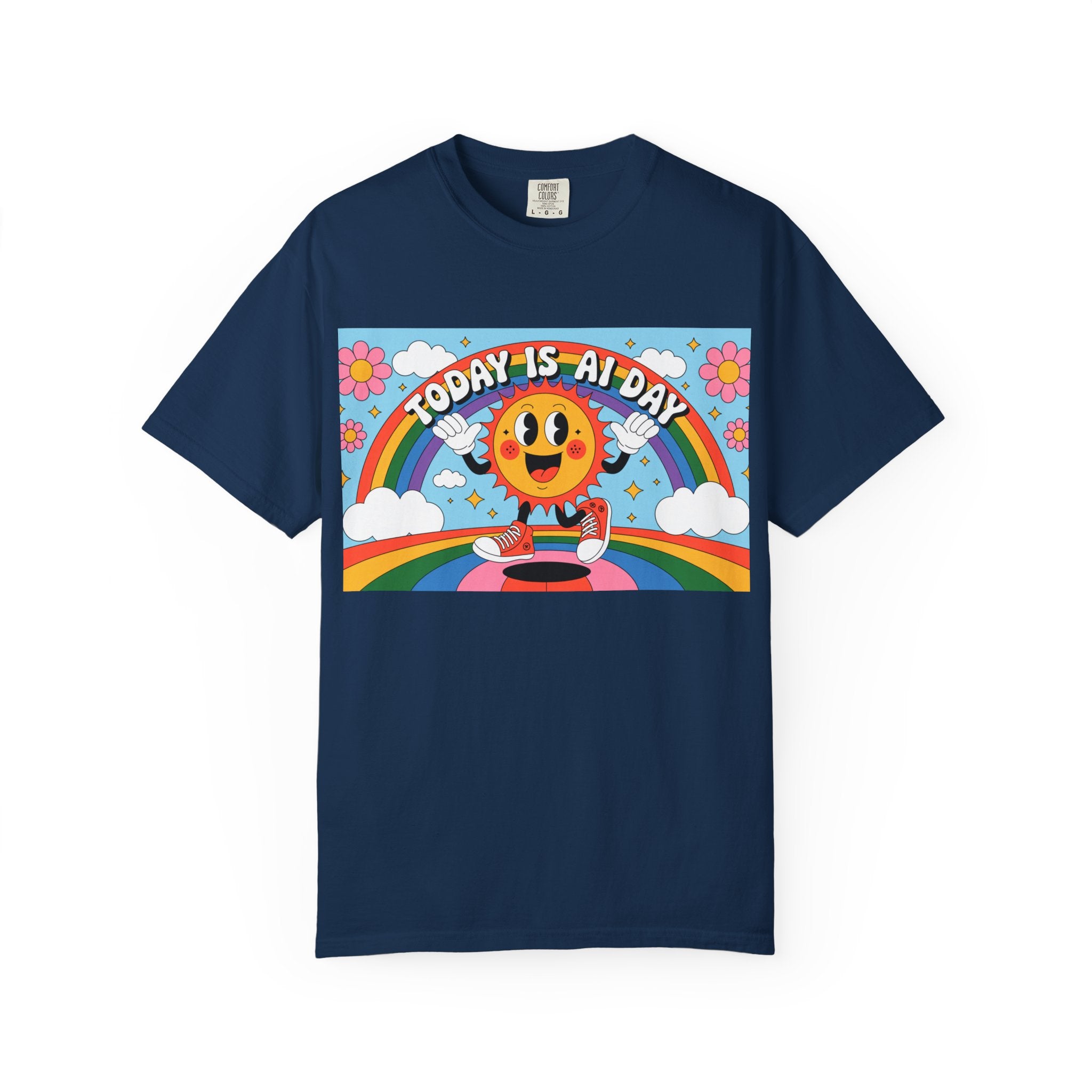 Today Is AI Day  "Sunshine Circuit" Unisex Garment-Dyed T-shirt