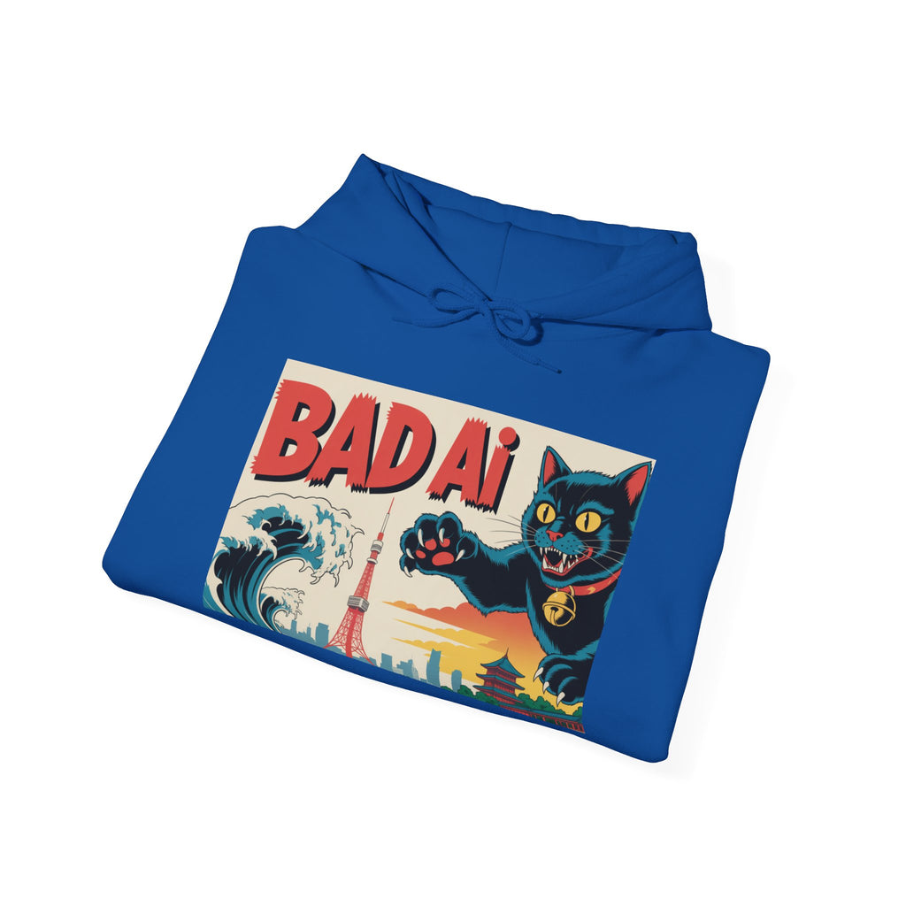 BAD AI " Kaiju Kitty " Unisex Heavy Blend™ Hooded Sweatshirt
