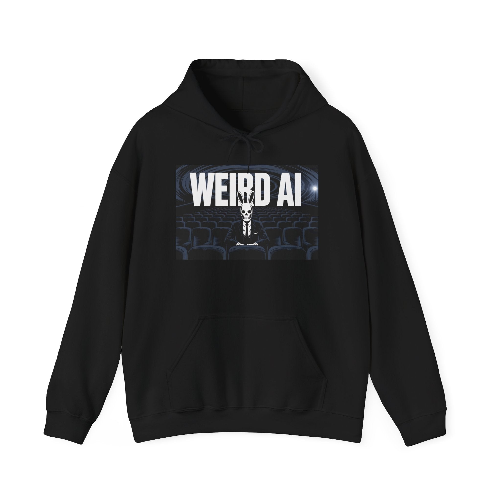 WEIRD AI  " Backrooms Theater "  Unisex Heavy Blend™ Hooded Sweatshirt