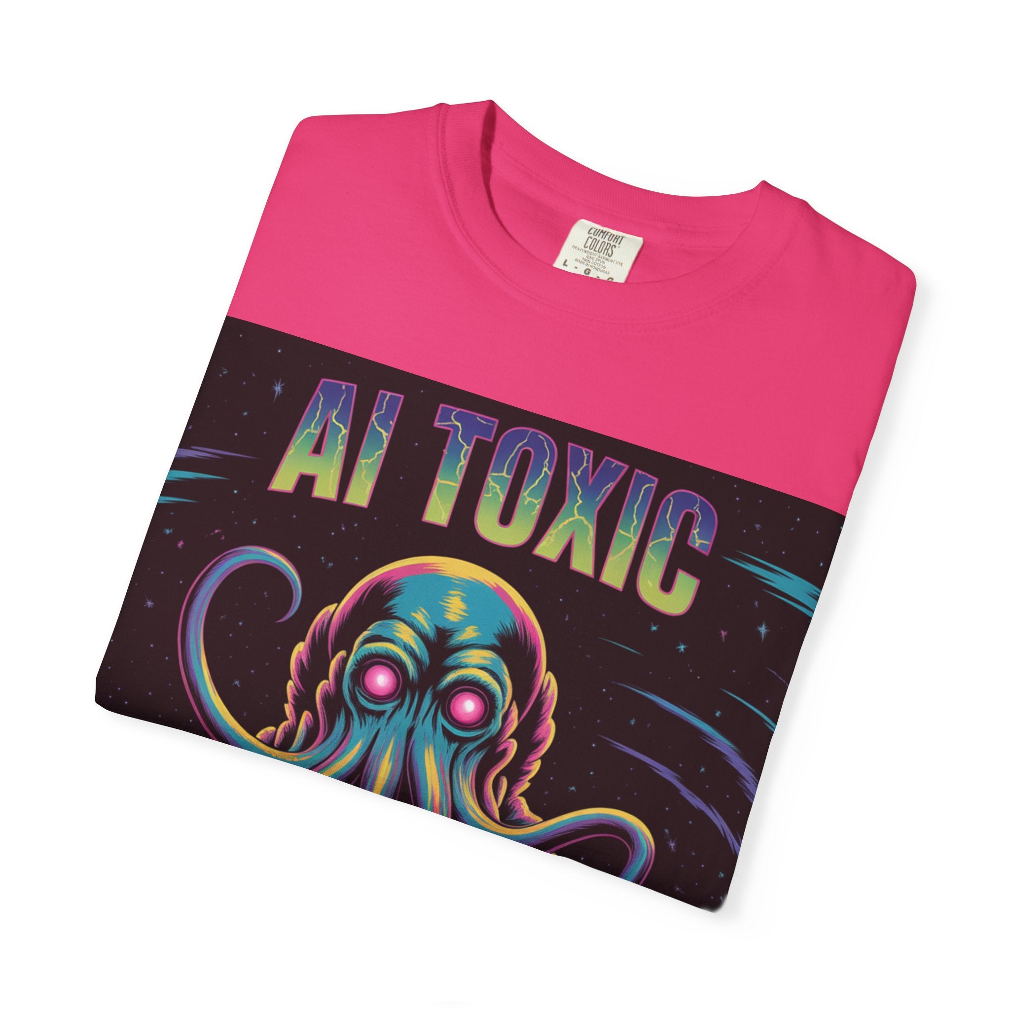 AI TOXIC  "Data Overlord" Unisex Garment-Dyed T-shirt
