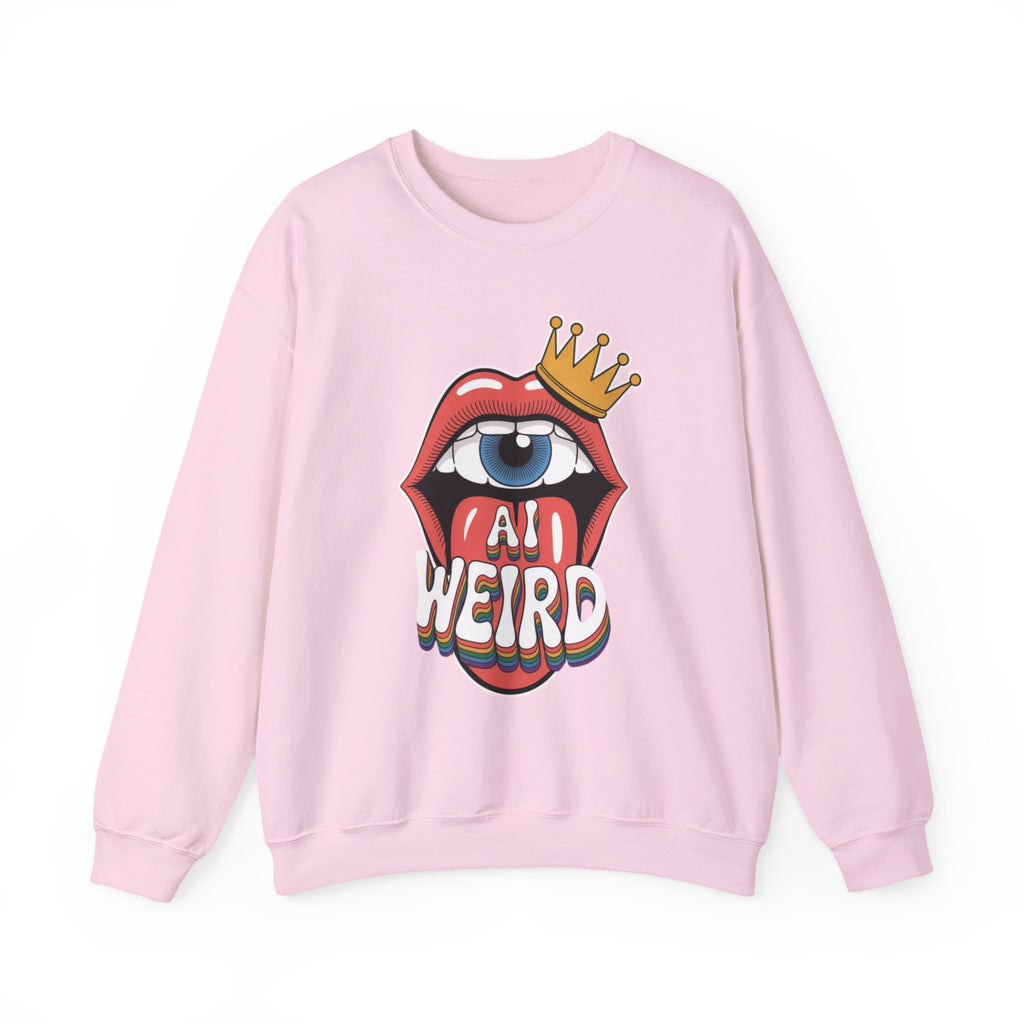 Ai Weird  "Royal Oddbyte" Unisex Heavy Blend™ Crewneck Sweatshirt