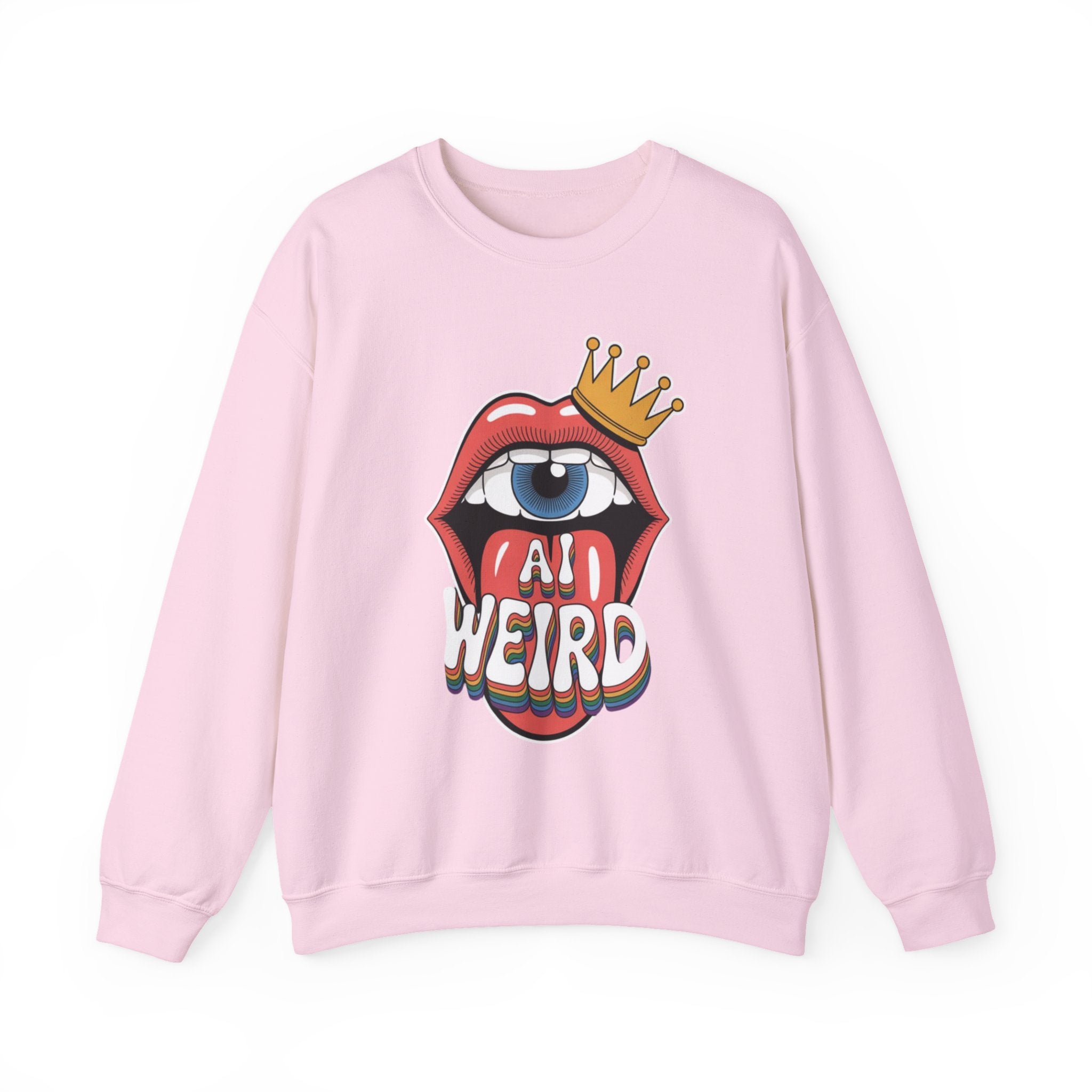 Ai Weird  "Royal Oddbyte" Unisex Heavy Blend™ Crewneck Sweatshirt