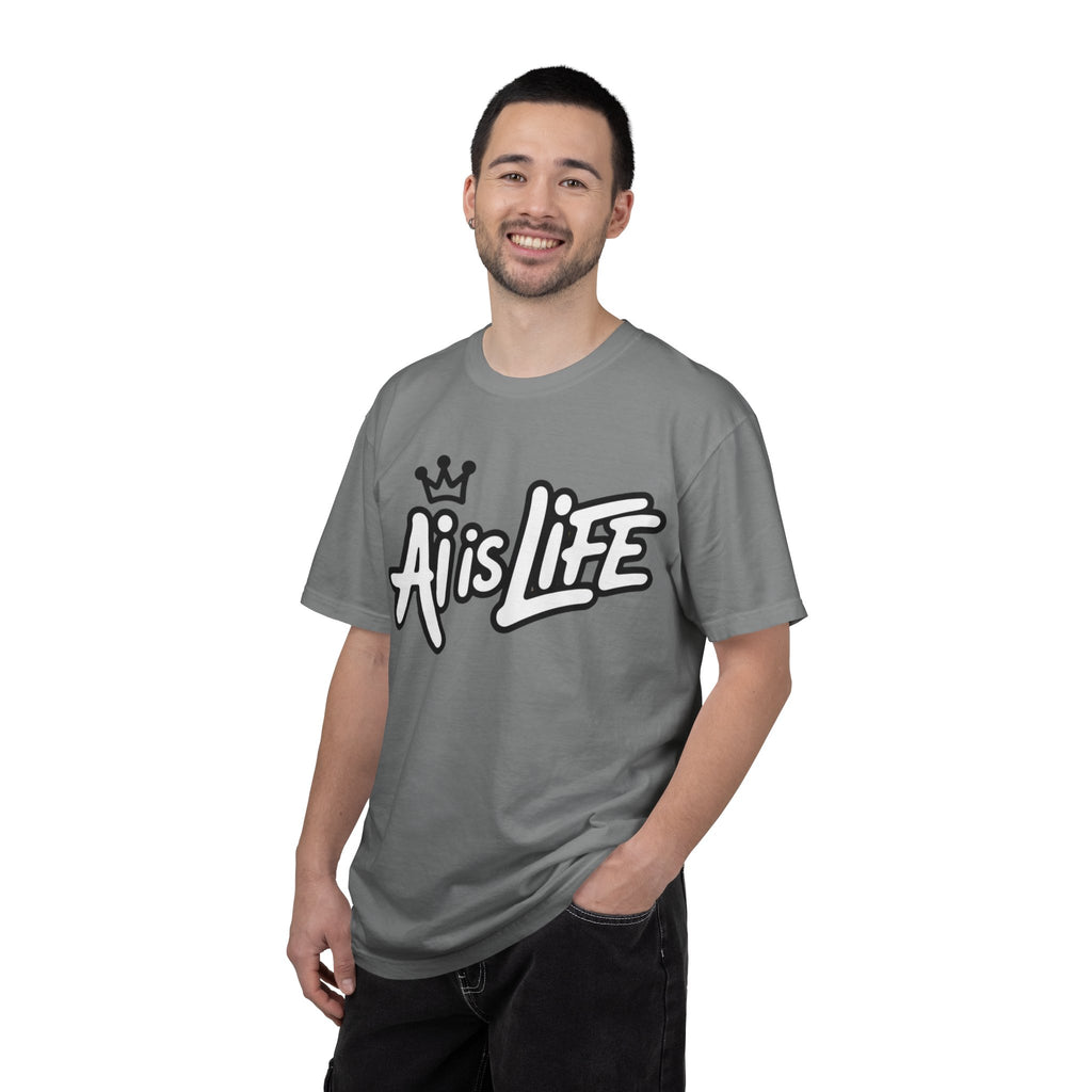 Ai is Life  "Crown Circuit" Unisex Garment-Dyed T-shirt