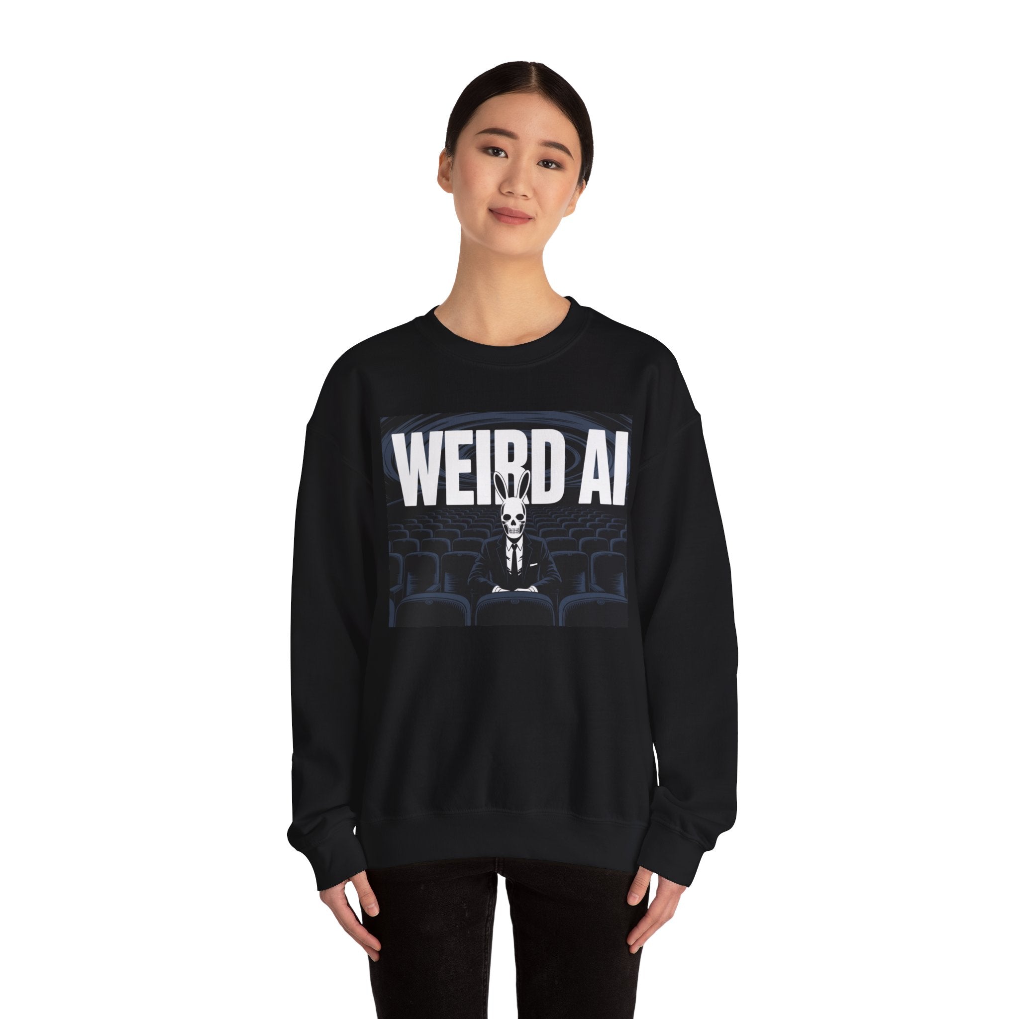 WEIRD AI " Backrooms Theater "  Unisex Heavy Blend™ Crewneck Sweatshirt