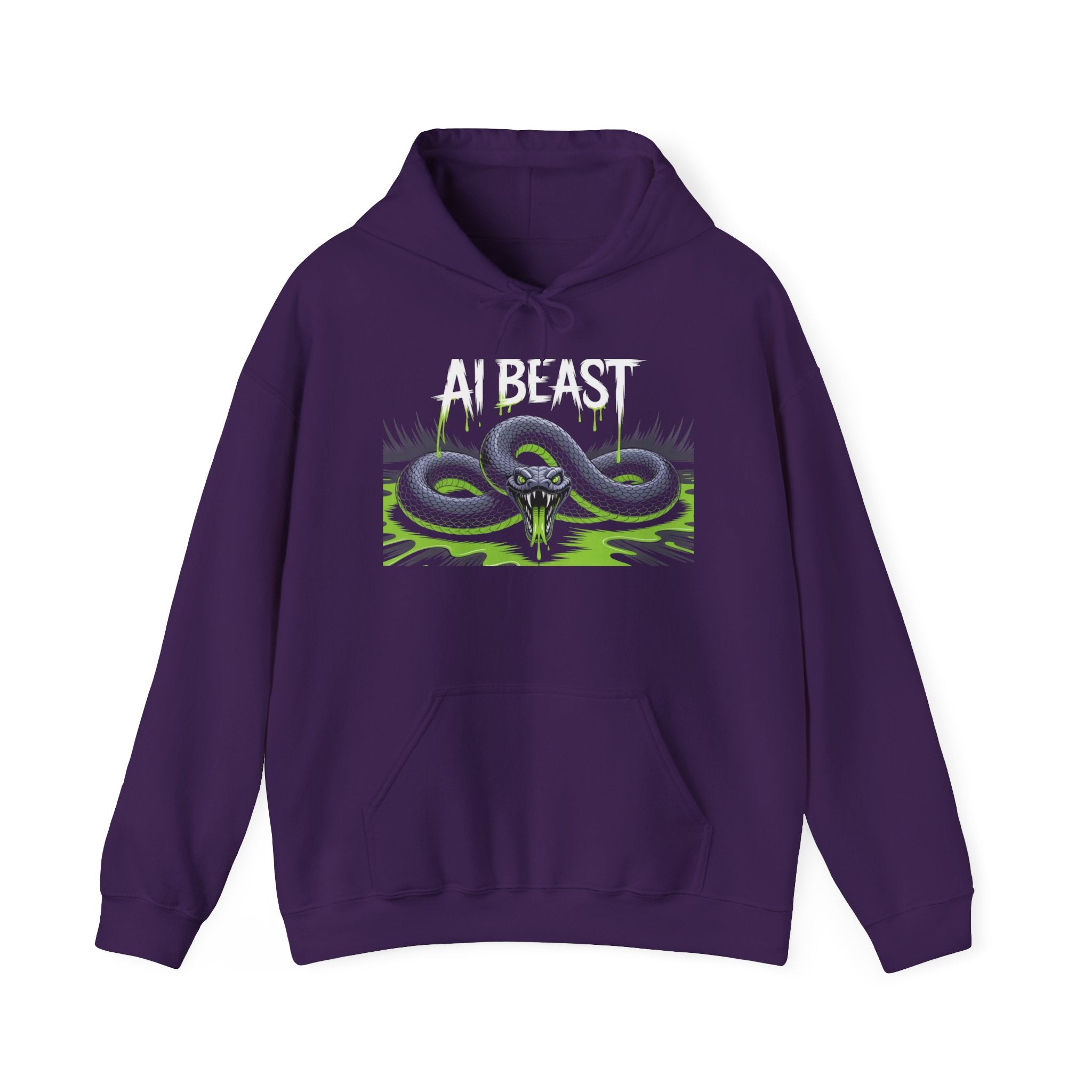 AI BEAST "Digital Venom" Unisex Heavy Blend™ Crewnwck Hoodie