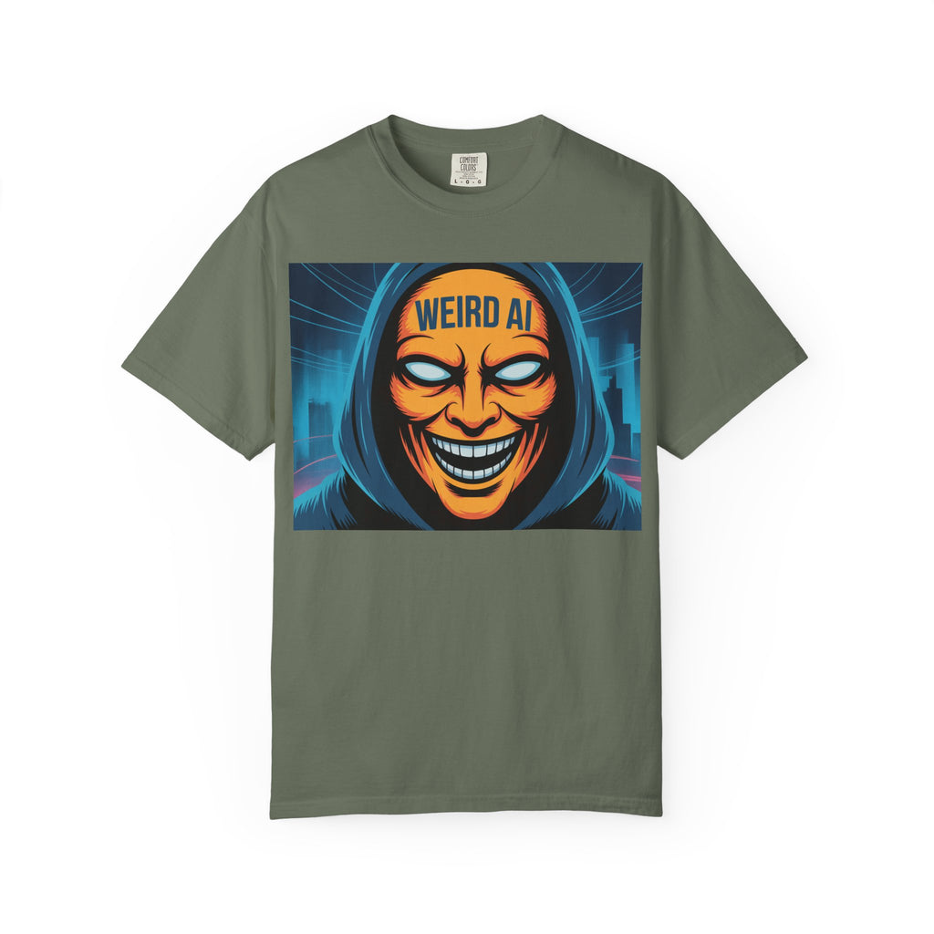 Weird AI "Masked Mode" Unisex Garment-Dyed T-shirt
