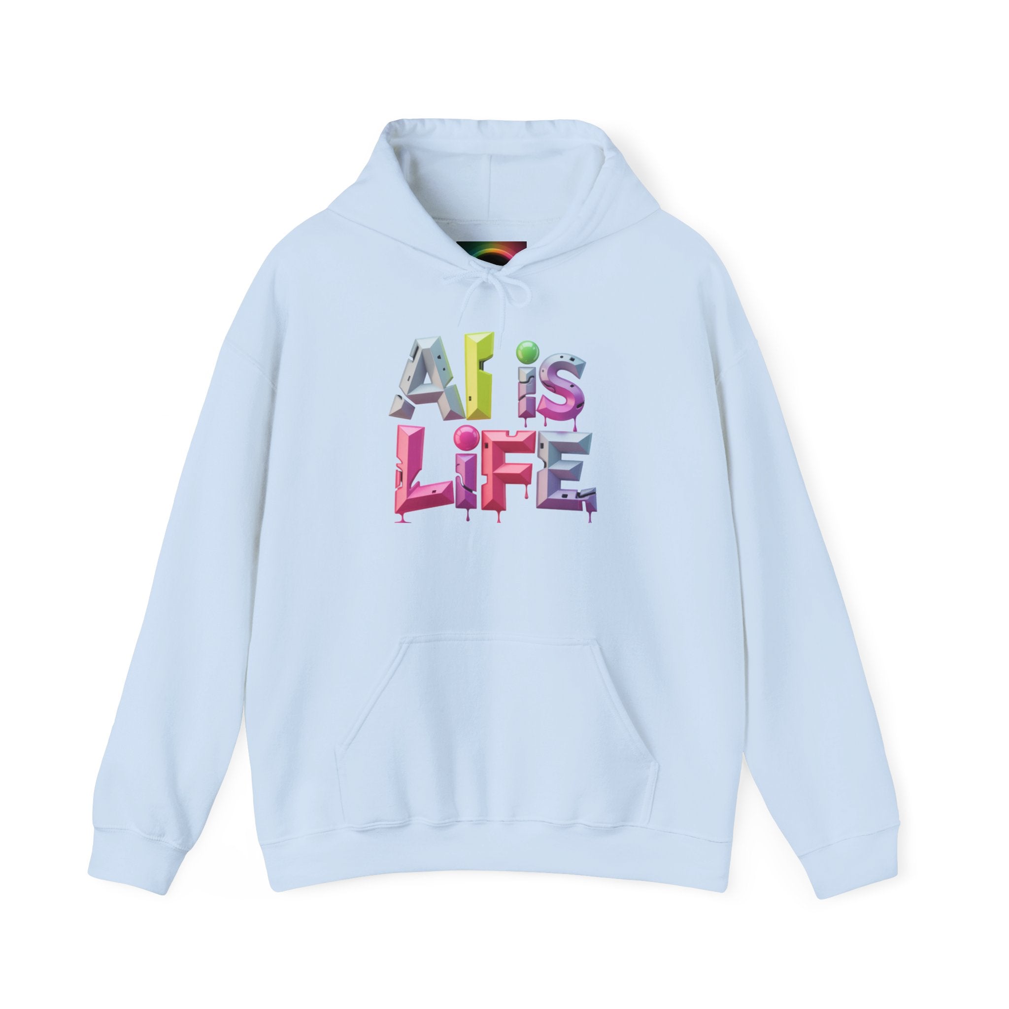 Ali is Life "GRAFFITI DIMENSION" Colorful Text Pullover Hoodie