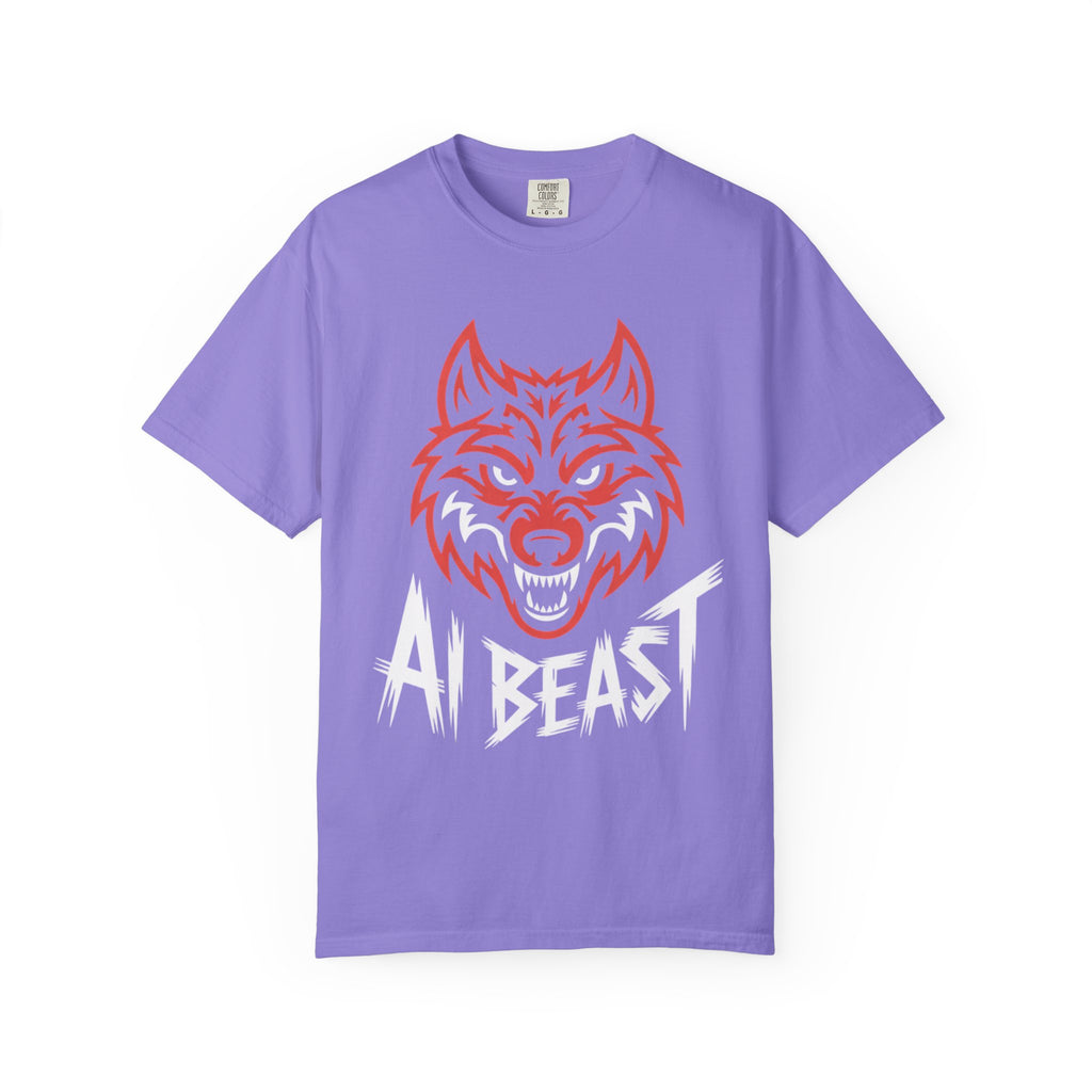 AI BEAST " Alpha Mode "  Unisex Garment-Dyed T-shirt