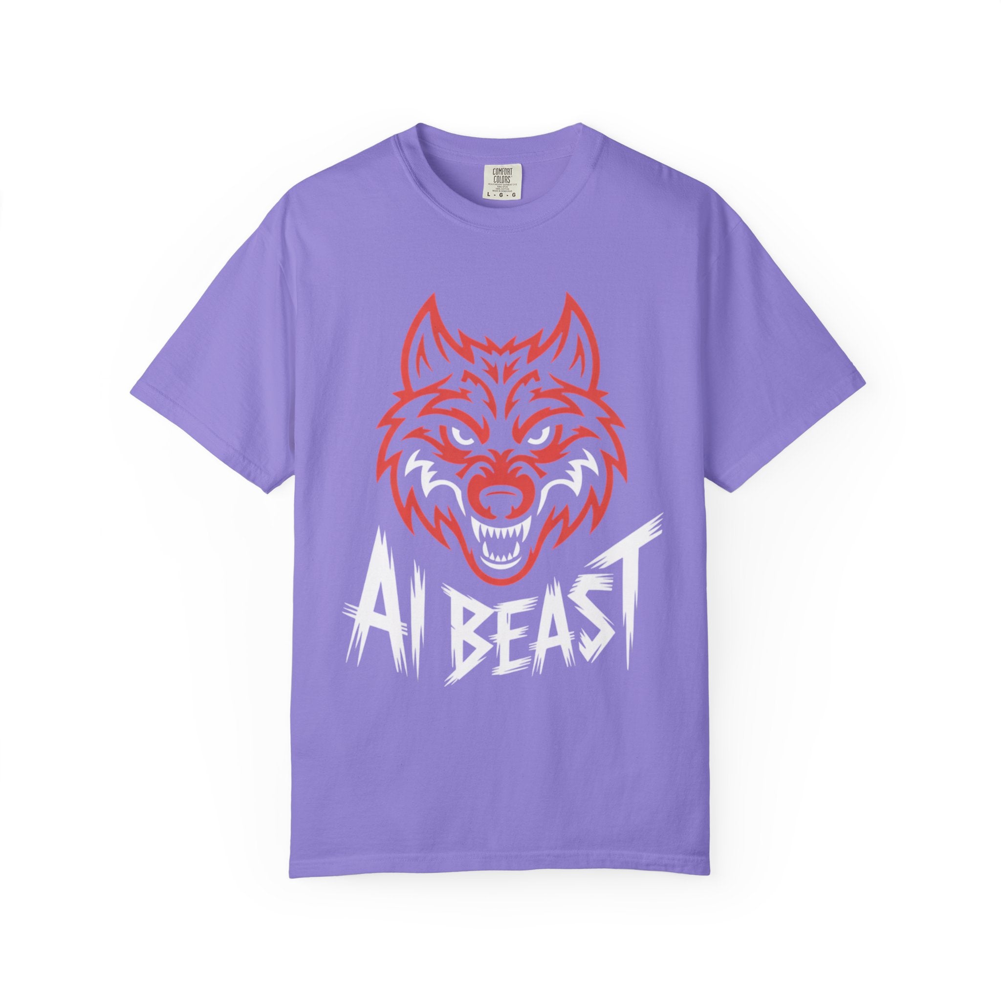AI BEAST " Alpha Mode "  Unisex Garment-Dyed T-shirt