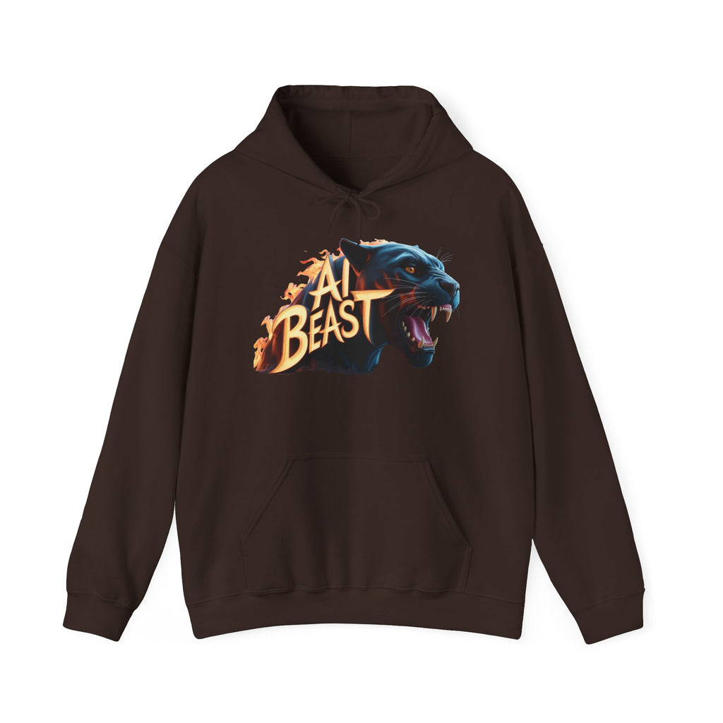AI BEAST  "Wildfire Algorithm" Unisex Heavy Blend™ Hooded Sweatshirt
