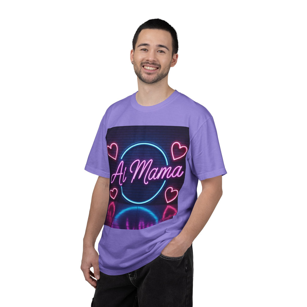 AI MAMA “Electric Love Loop” Unisex Garment-Dyed T-shirt