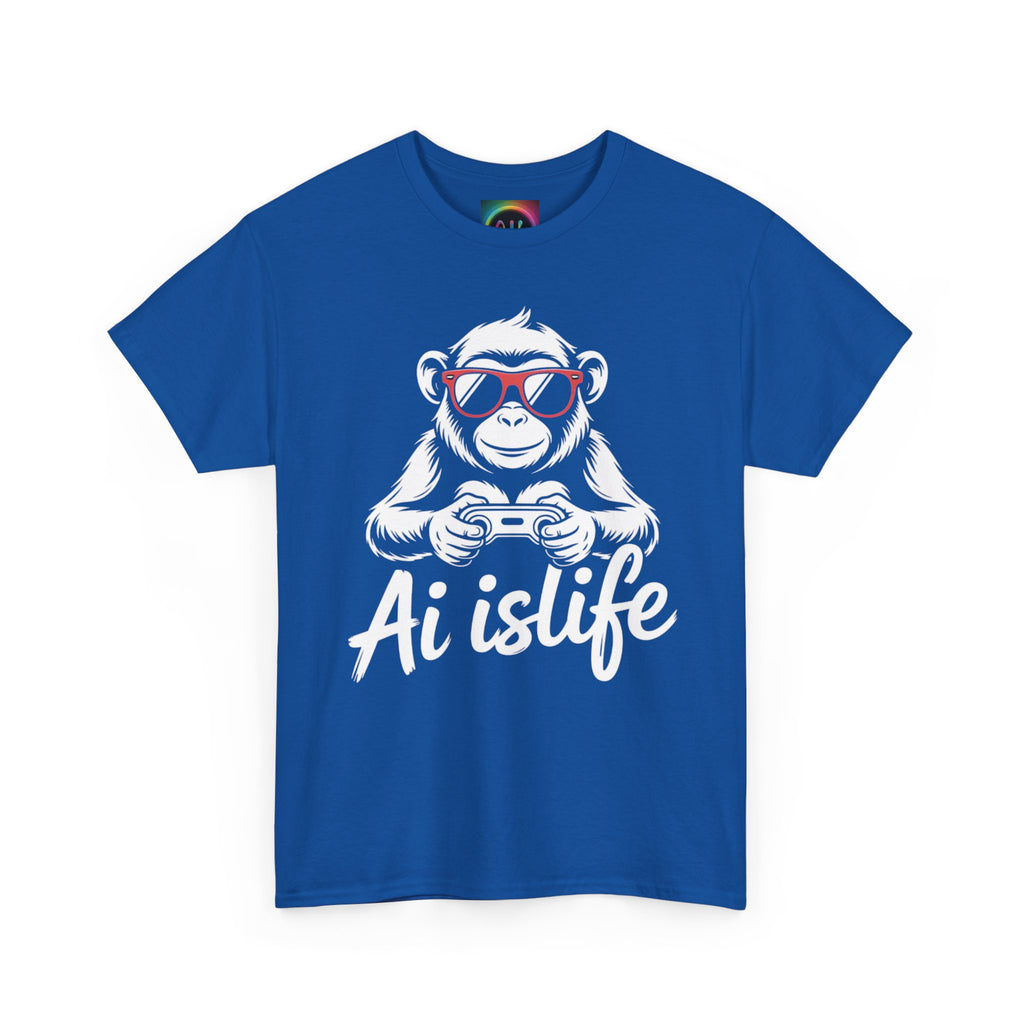 AI Is Life "GAMER CHIMP ELITE" Unisex Graphic T-Shirt