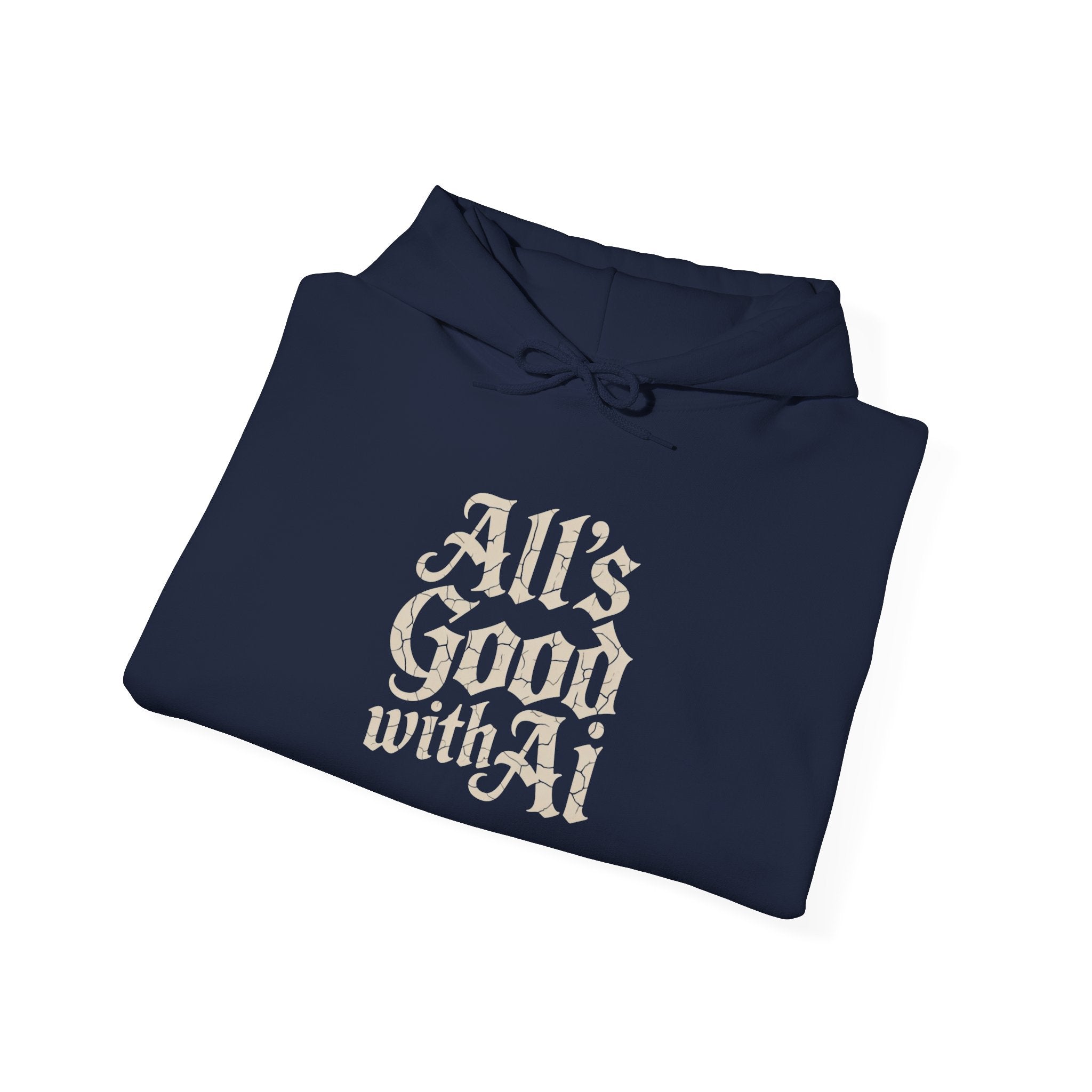 ALL’S GOOD WITH AI “Cracked Code Classic” Unisex Heavy Blend™ Hooded Sweatshirt