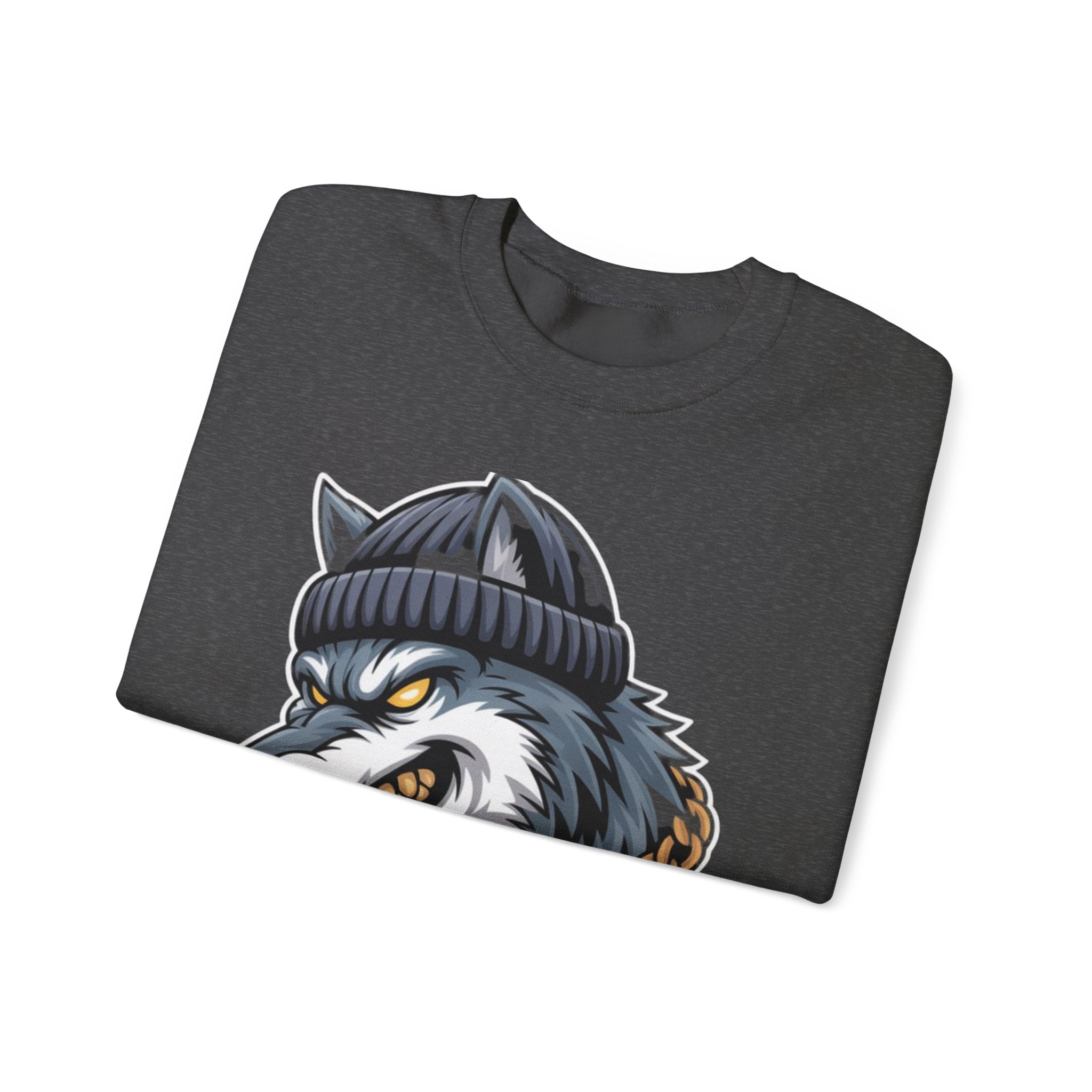 AI BEAST  "Wolf Byte Syndicate" Unisex Heavy Blend™ Crewneck Sweatshirt