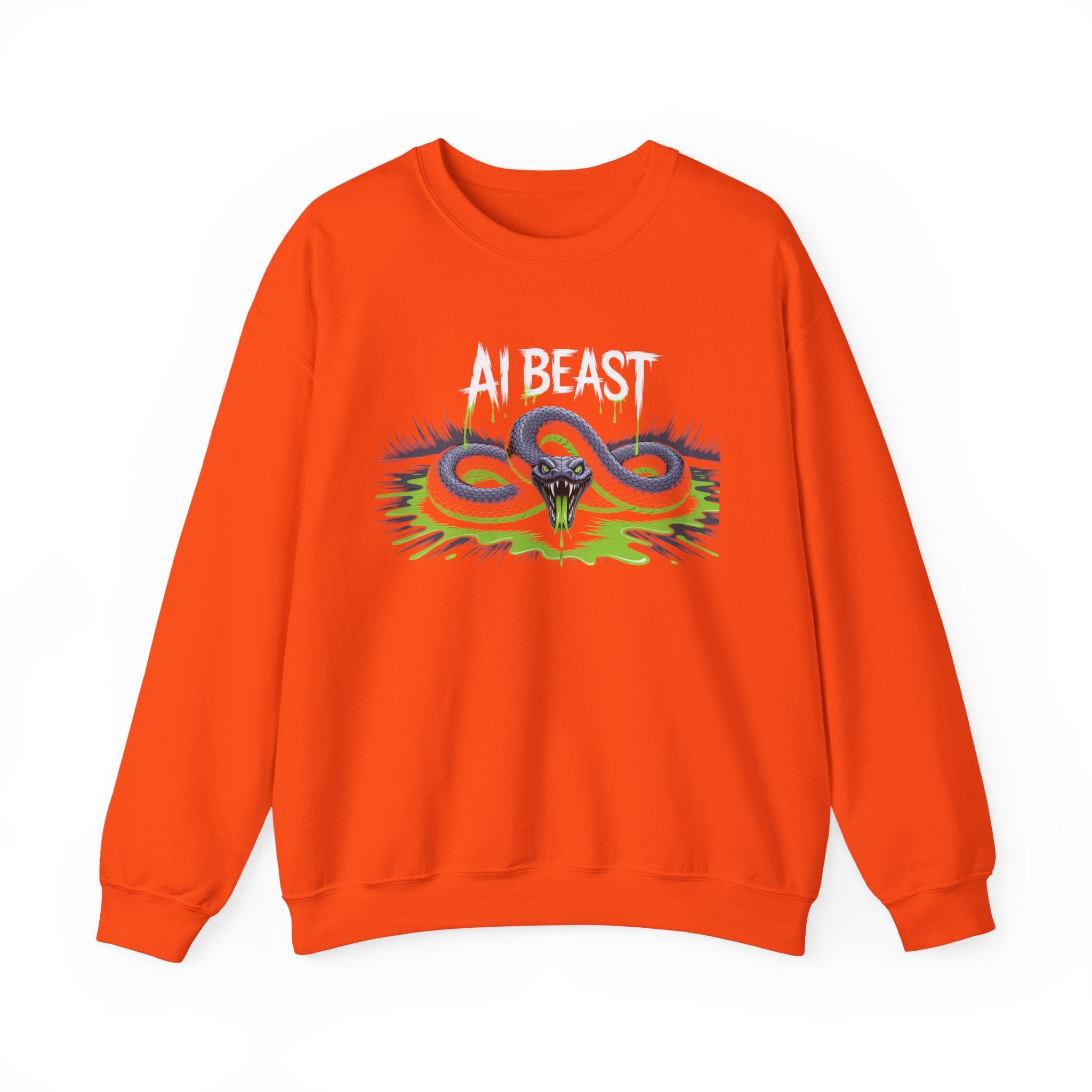 AI BEAST  "Digital Venom" Unisex Heavy Blend™ Crewneck Sweatshirt