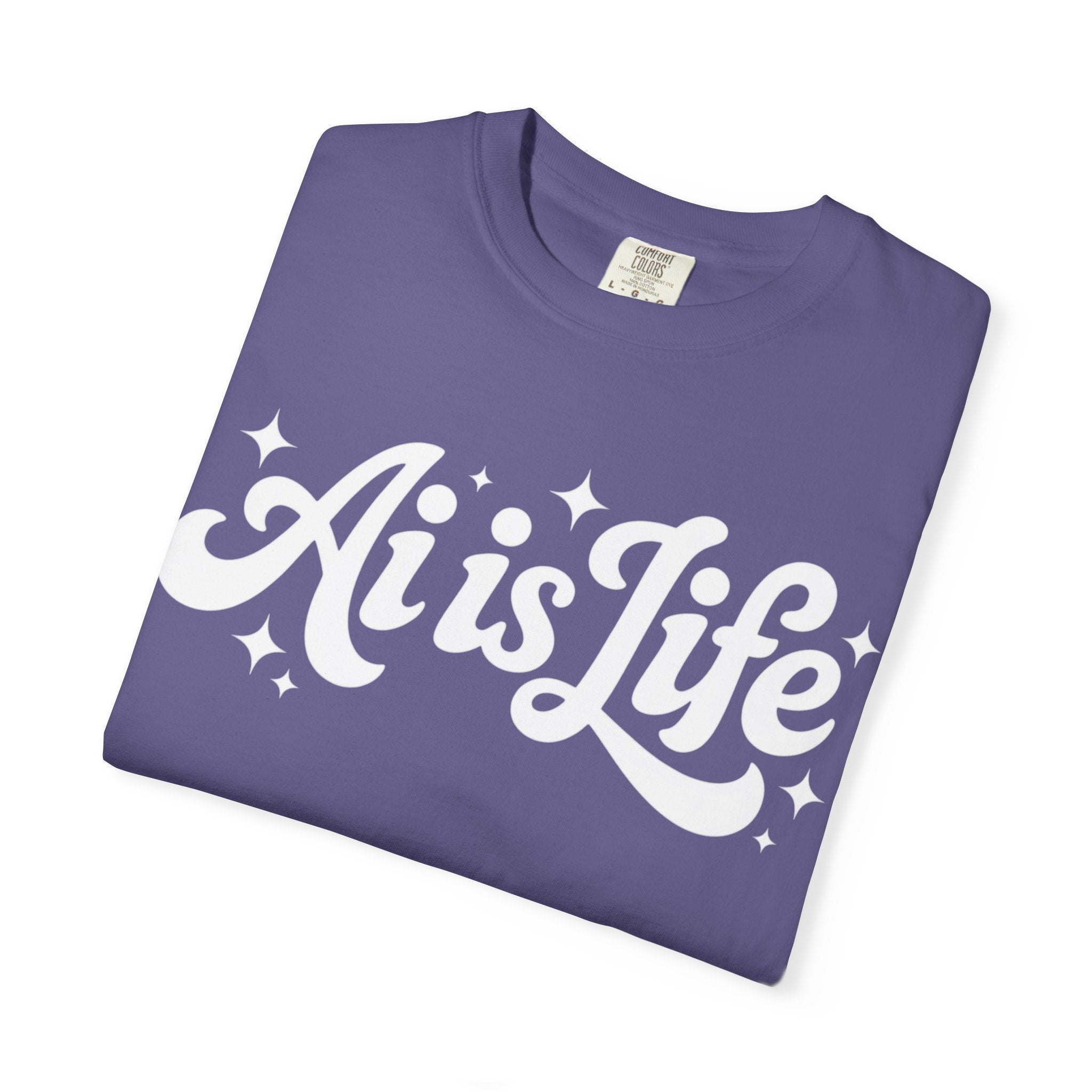Ai is Life  "TechFlow Energy" Unisex Garment-Dyed T-shirt