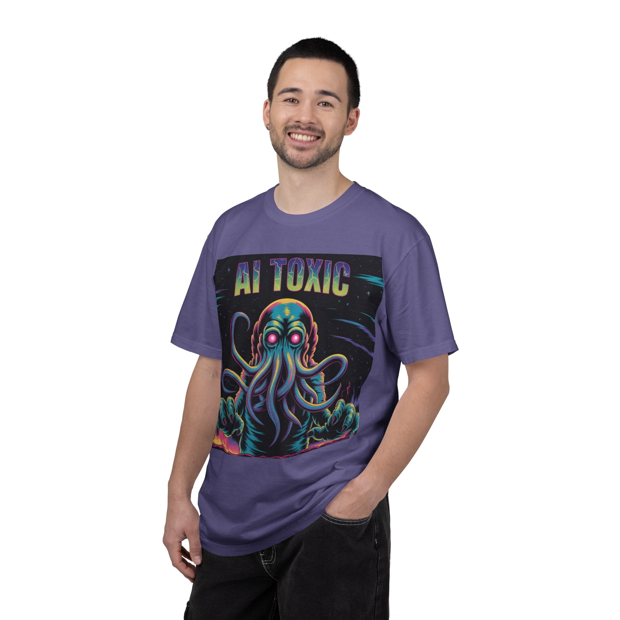 AI TOXIC  "Data Overlord" Unisex Garment-Dyed T-shirt