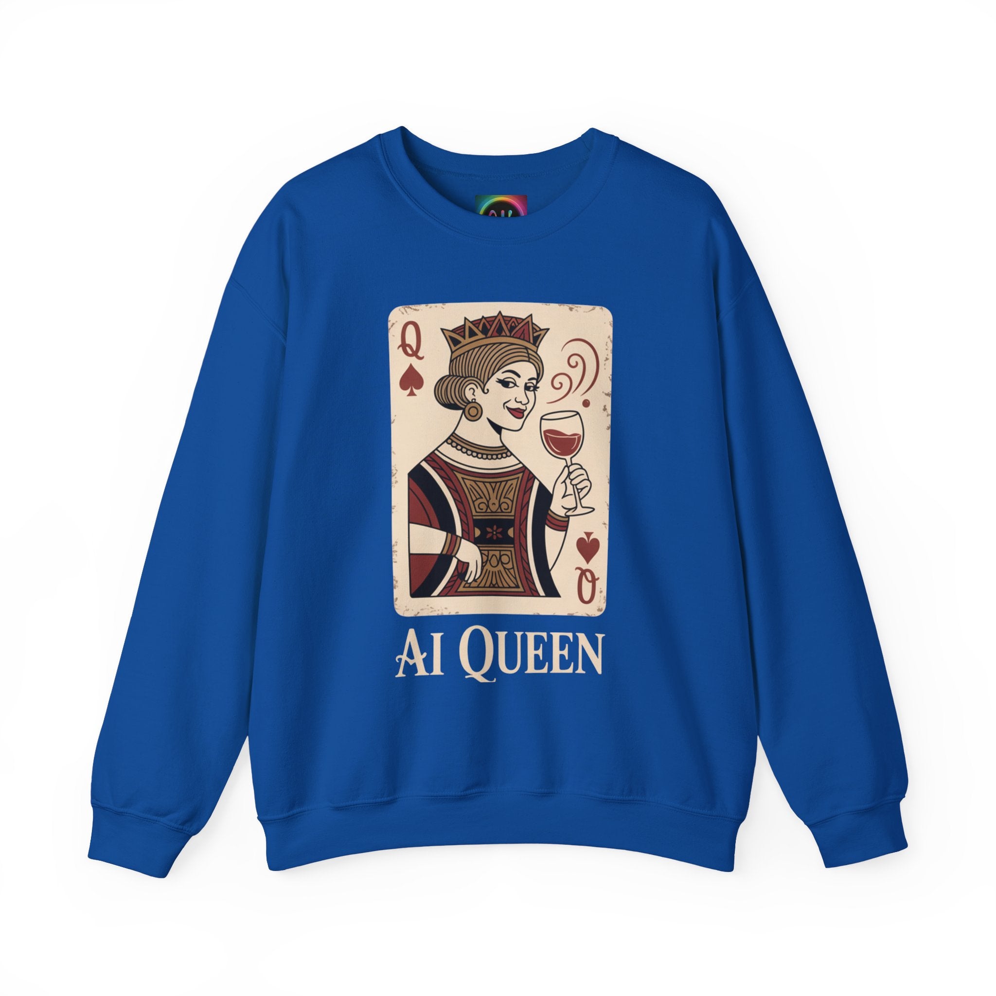 AI Queen "ROYAL ALGORITHM"  Unisex Heavy Blend Crewneck Sweatshirt