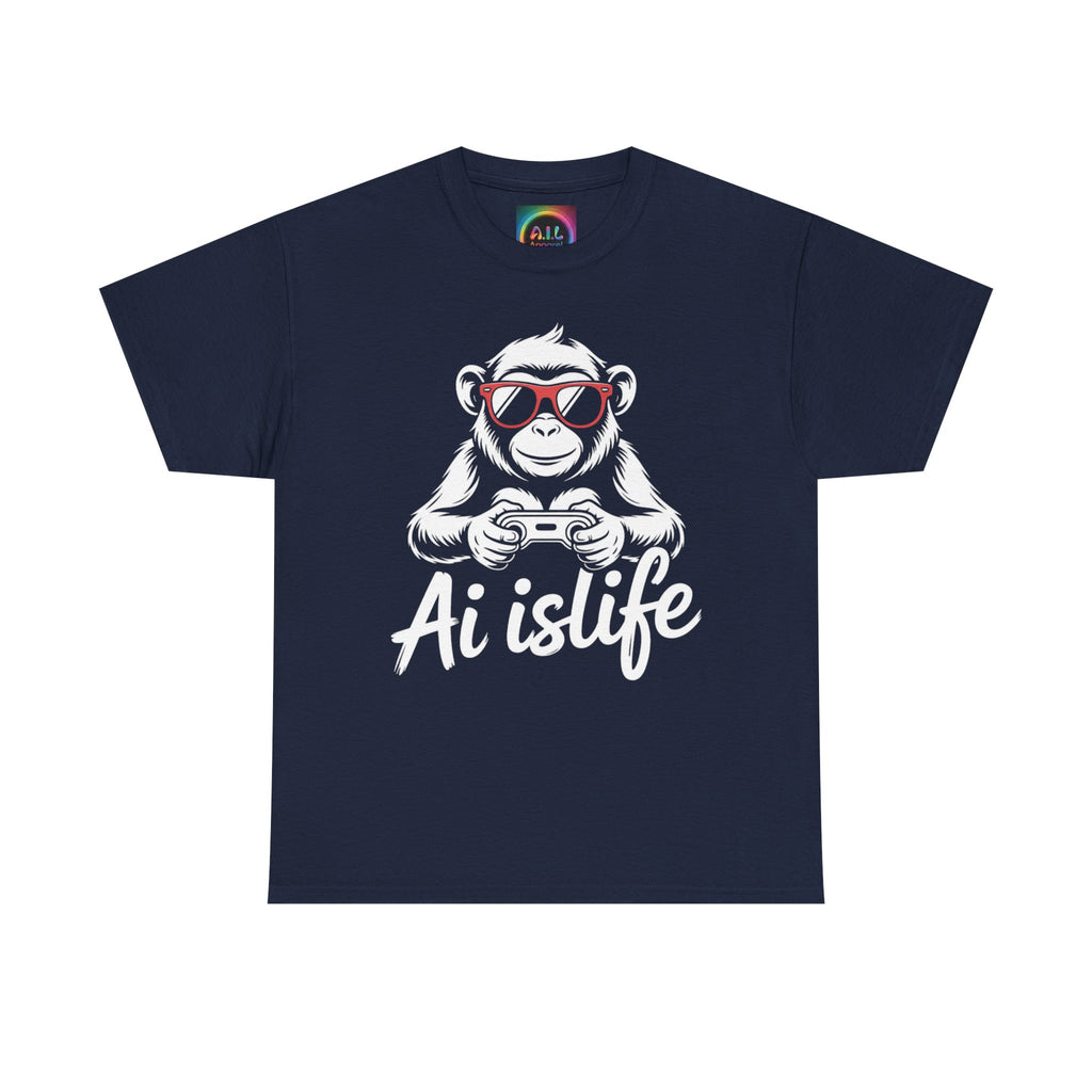 AI Is Life "GAMER CHIMP ELITE" Unisex Graphic T-Shirt