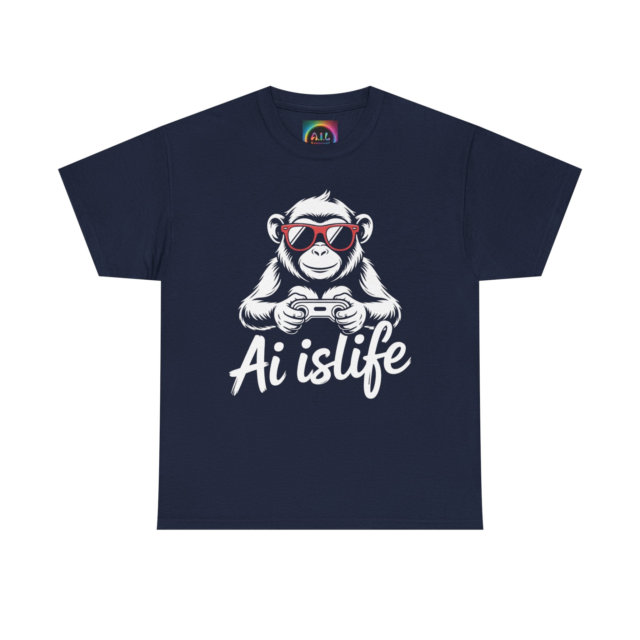 AI Is Life "GAMER CHIMP ELITE" Unisex Graphic T-Shirt