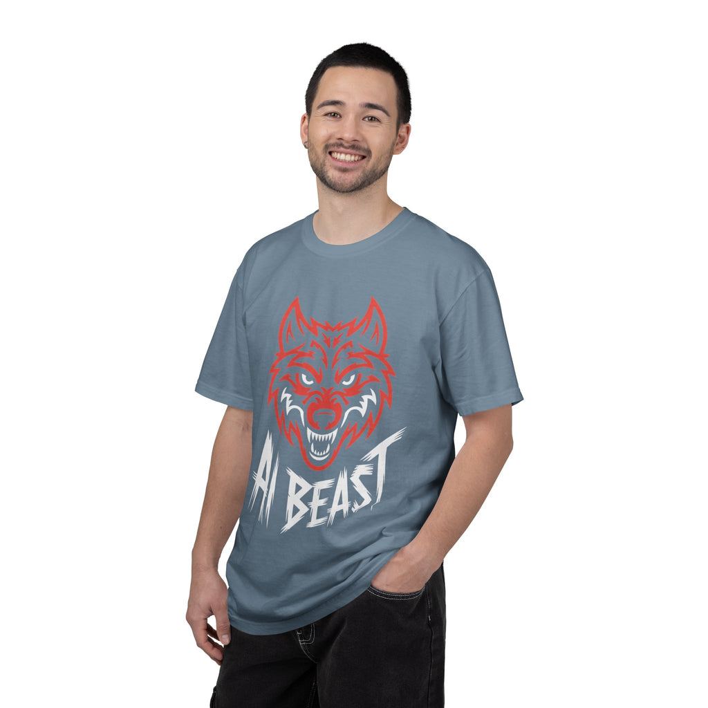 AI BEAST " Alpha Mode "  Unisex Garment-Dyed T-shirt