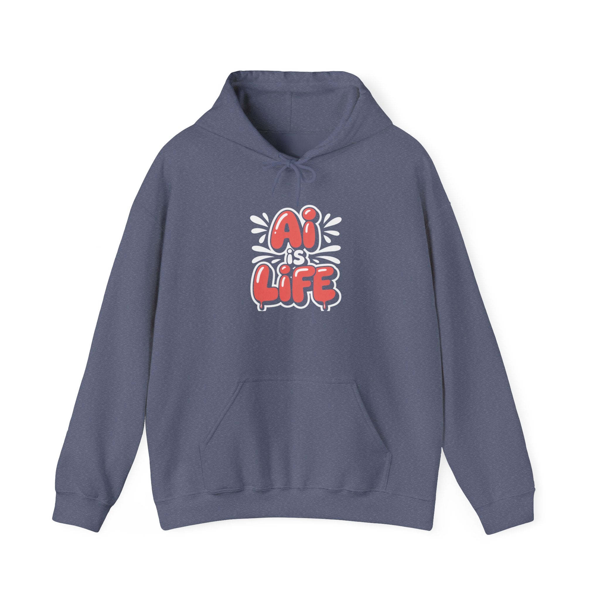 AI IS LIFE "Neural Pop" Unisex Heavy Blend™ Hooded Sweatshirt