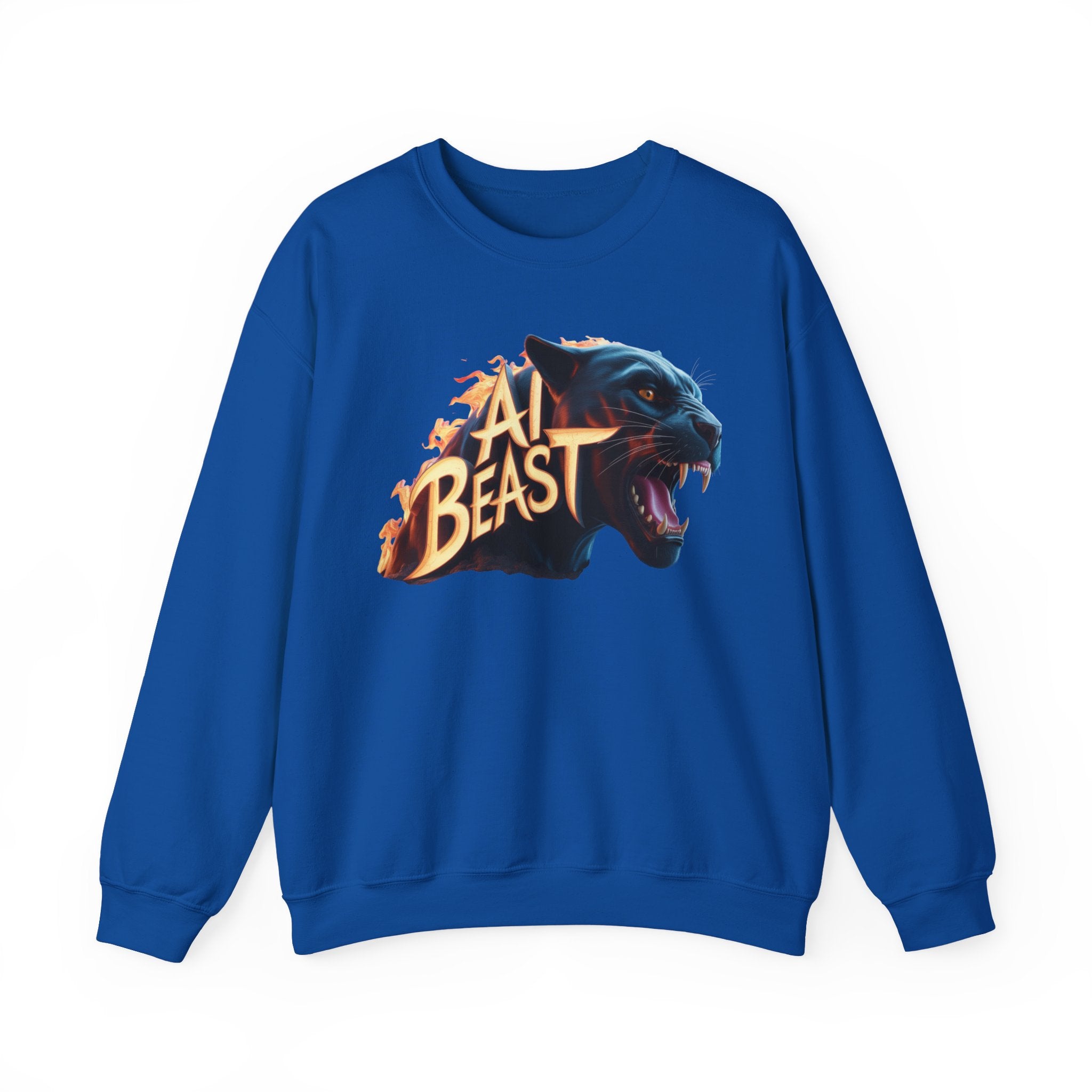 AI BEAST  "Wildfire Algorithm" Unisex Heavy Blend™ Crewneck Sweatshirt