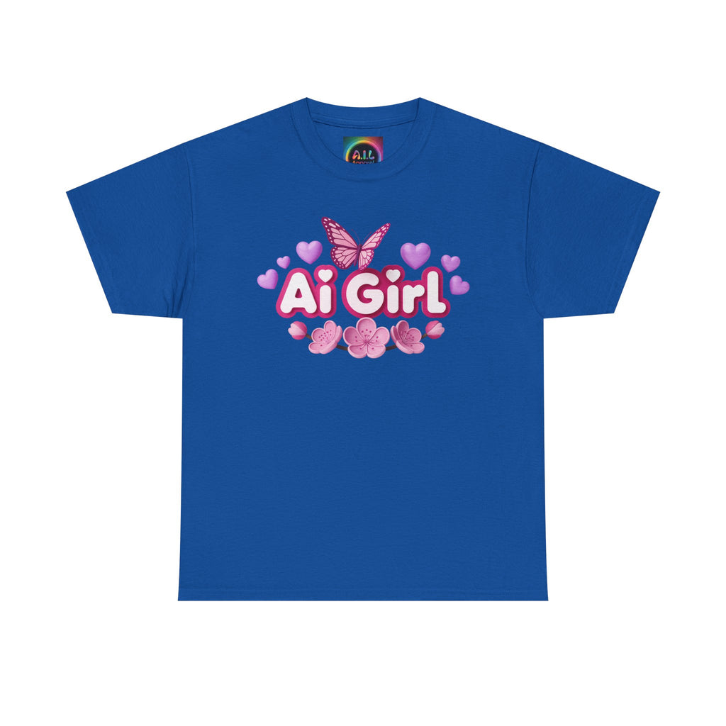 Ai Girl  "Cyber Cutie" Unisex Heavy Blend™ Crewneck T‑Shirt