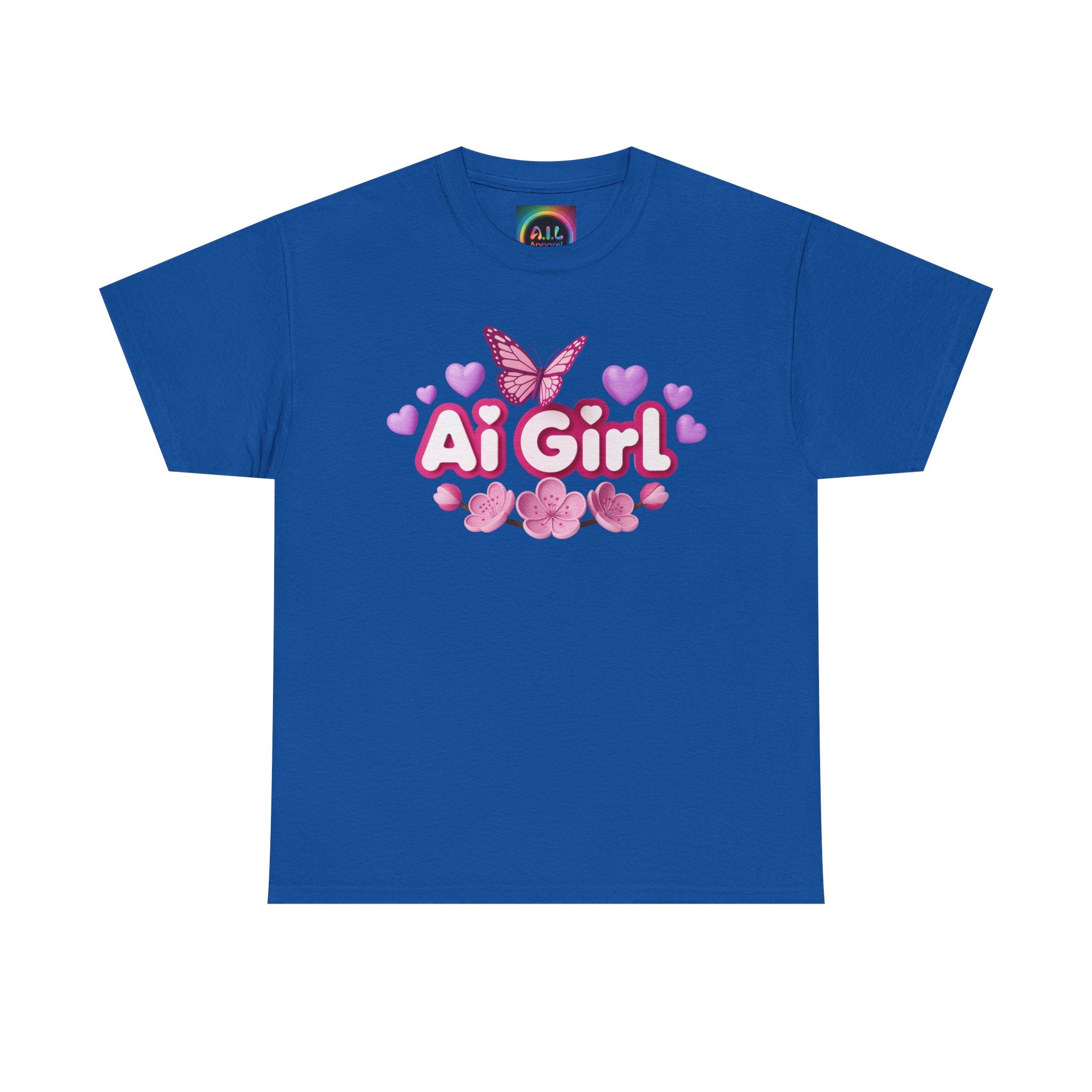 Ai Girl  "Cyber Cutie" Unisex Heavy Blend™ Crewneck T‑Shirt