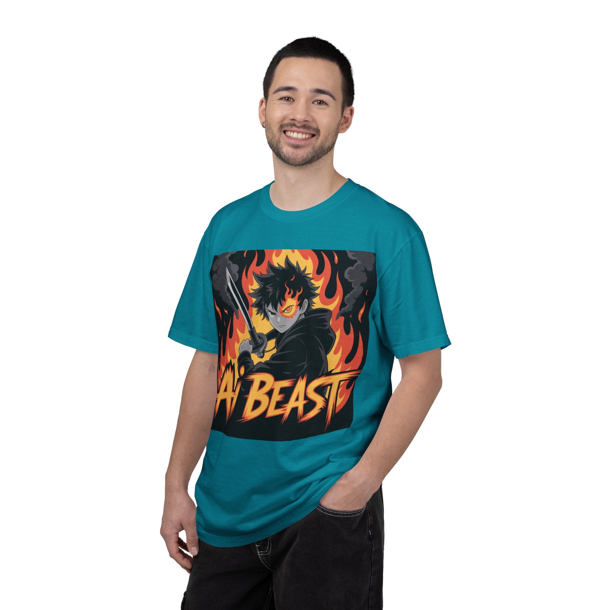 AI  BEAST "Warrior.exe"  of Unisex Garment-Dyed T-shirt