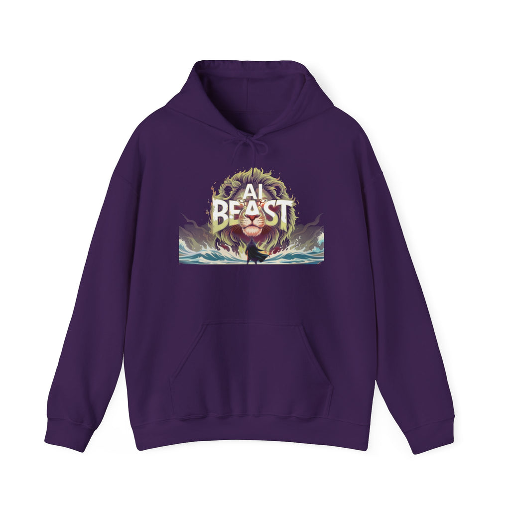 AI BEAST “Majestic Upload” Unisex Heavy Blend™ Hooded Sweatshirt