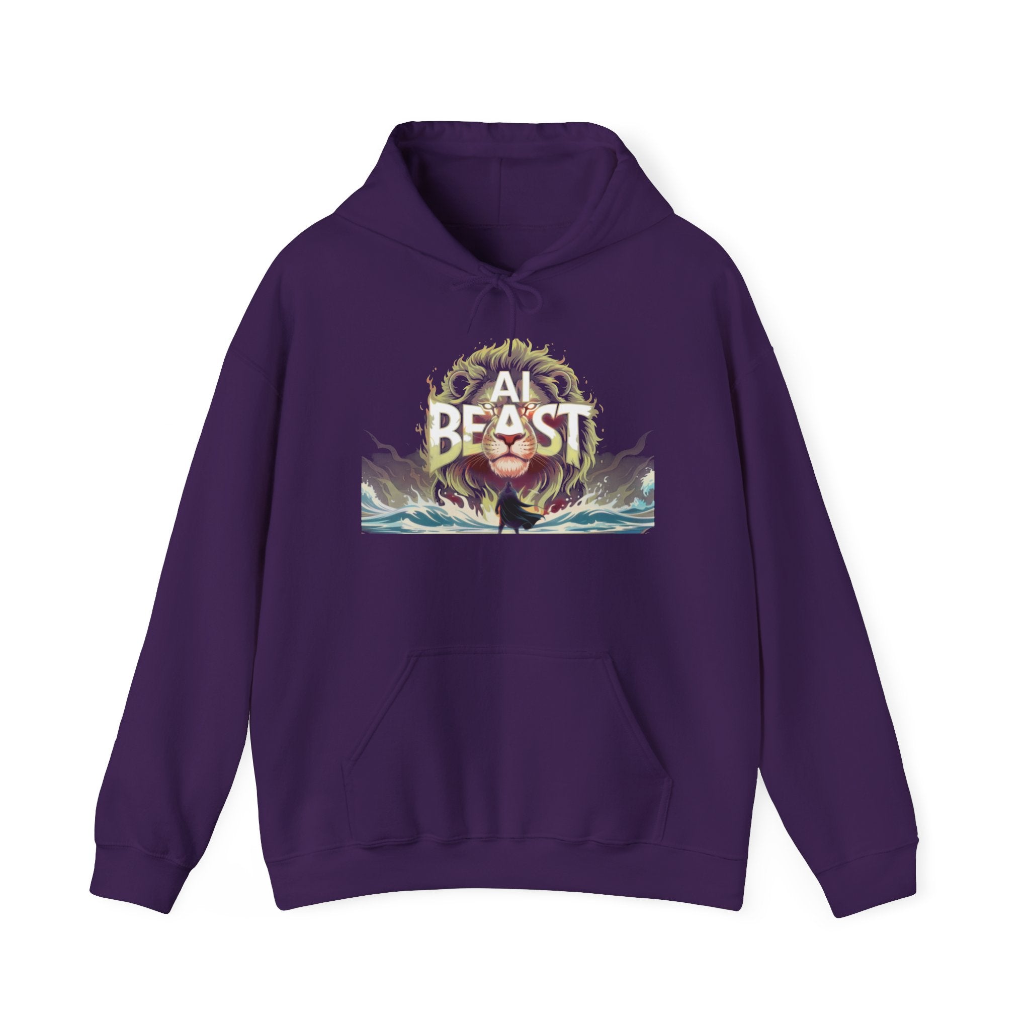 AI BEAST “Majestic Upload” Unisex Heavy Blend™ Hooded Sweatshirt