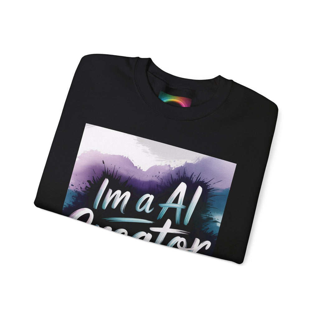 I’m a AI Creator "DIGITAL BRUSHSTROKE" Unisex Garment-Dyed Sweatshirt