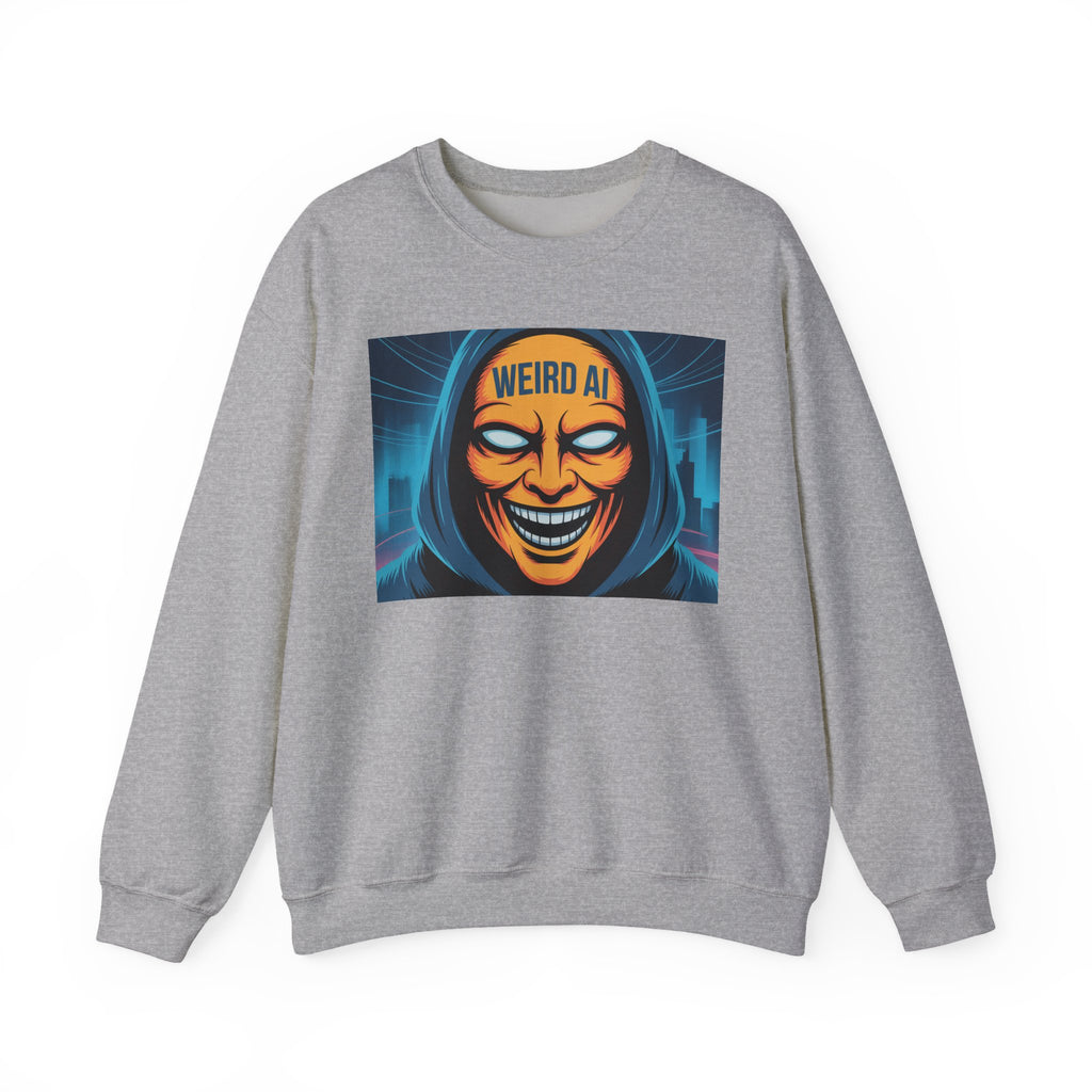 Weird AI "Masked Mode" Unisex Heavy Blend™ Crewneck Sweatshirt