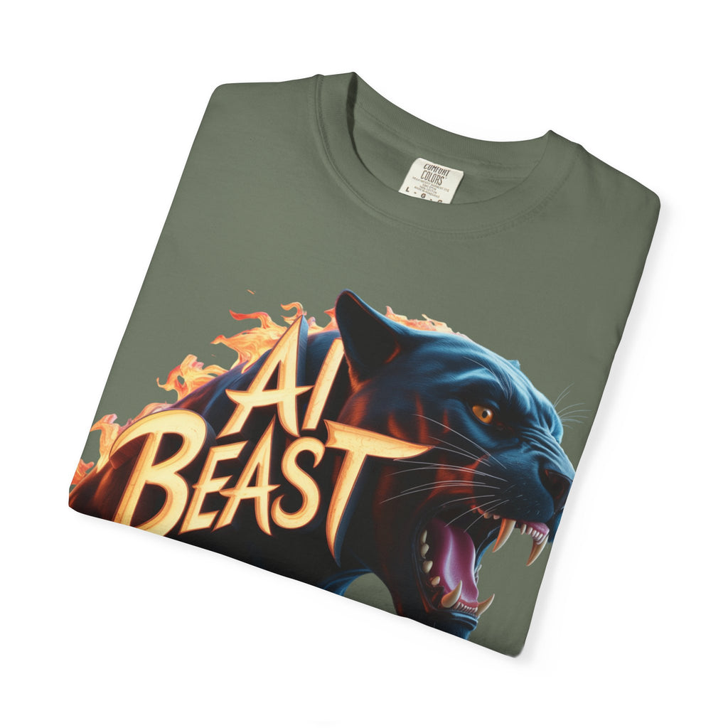 AI BEAST  "Wildfire Algorithm"  Unisex Garment-Dyed T-shirt