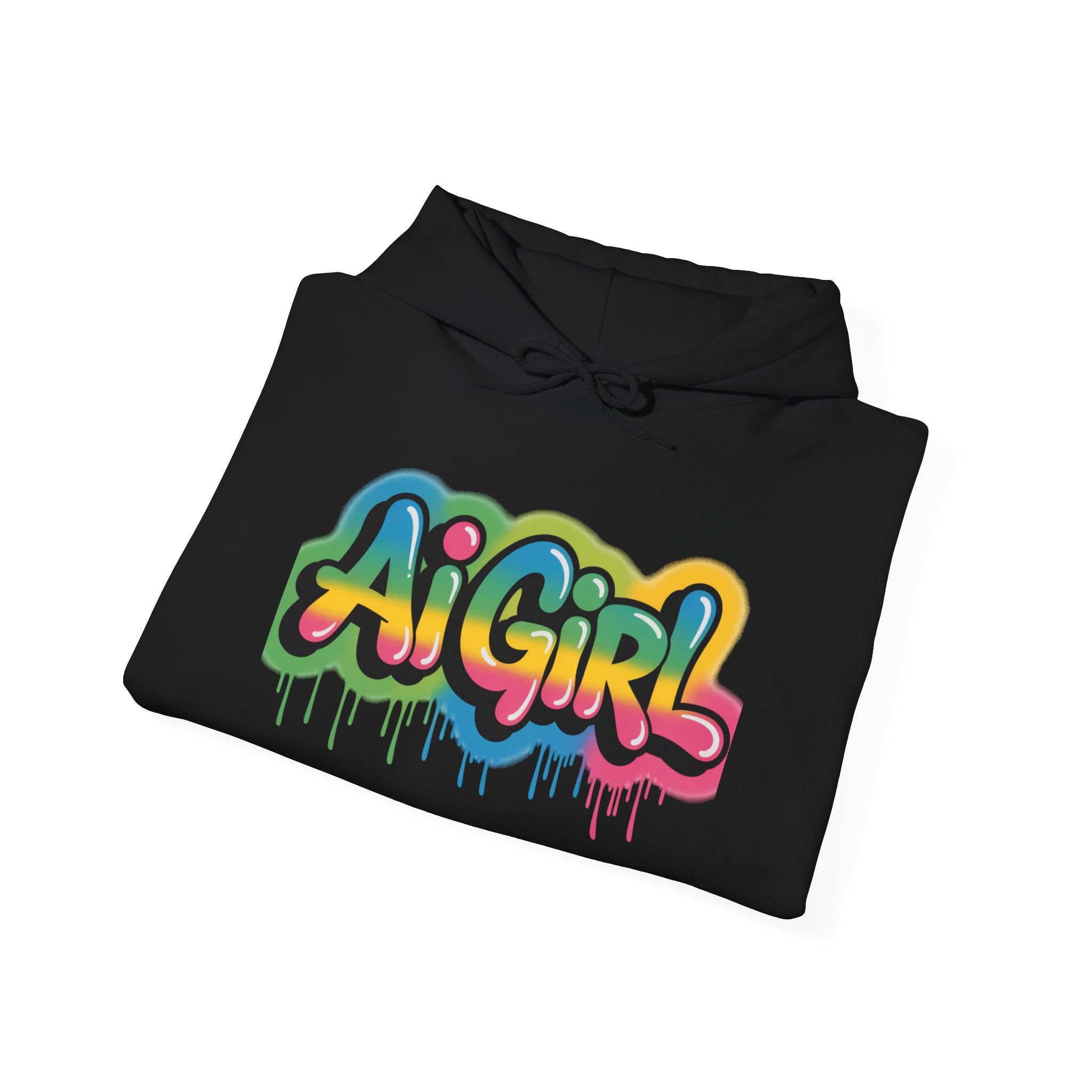 Ai Girl  "Graffiti Glow"  Unisex Heavy Blend™ Hooded Sweatshirt