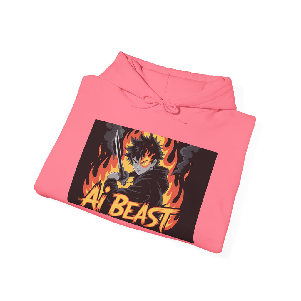 AI  BEAST  " Warrior.exe "  Unisex Heavy Blend™ Hooded Sweatshirt
