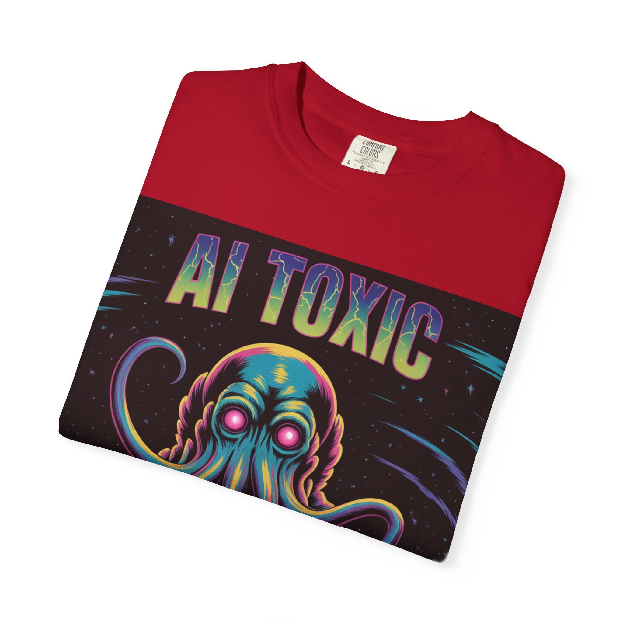 AI TOXIC  "Data Overlord" Unisex Garment-Dyed T-shirt