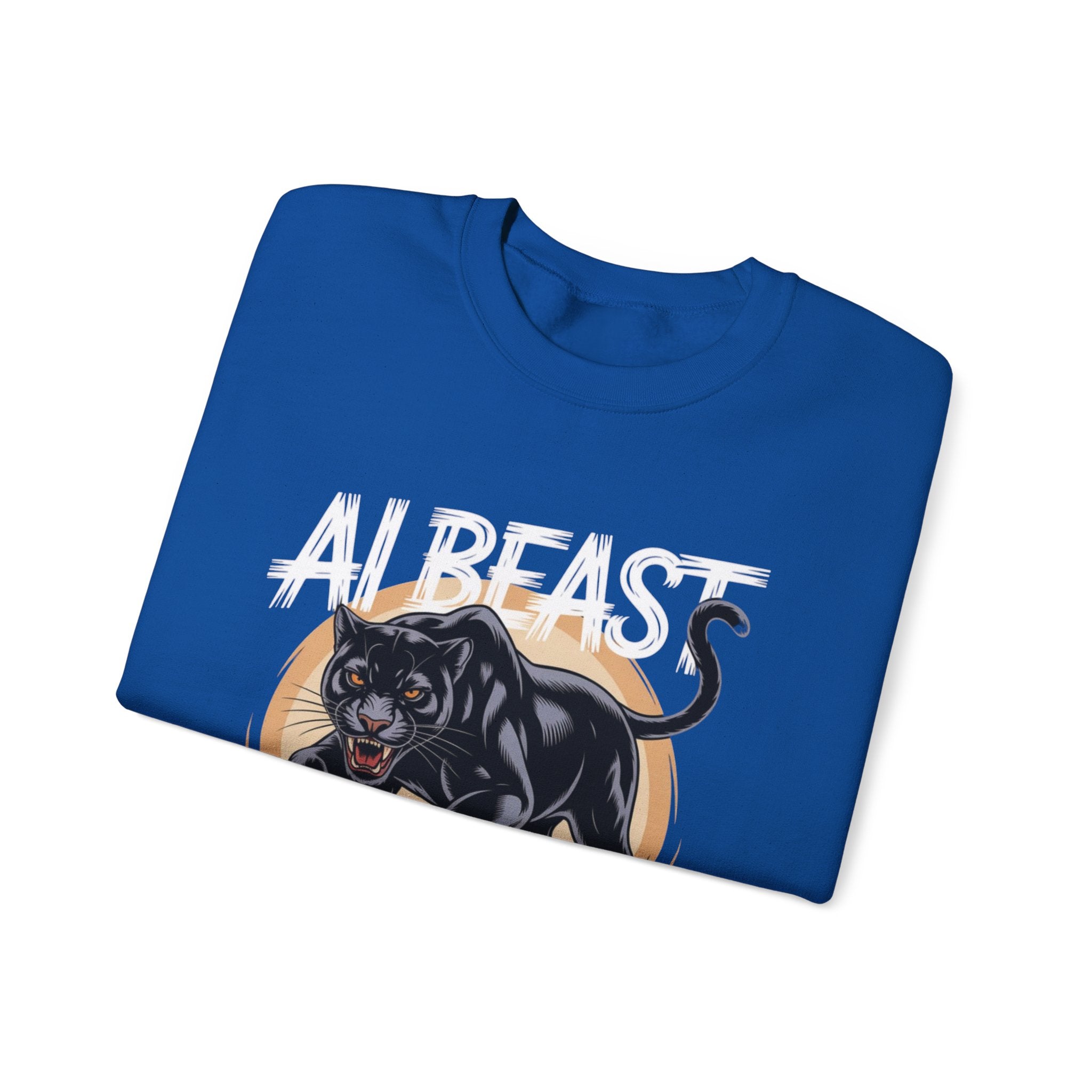 AI BEAST "Midnight Matrix" Unisex Heavy Blend™ Crewneck Sweatshirt